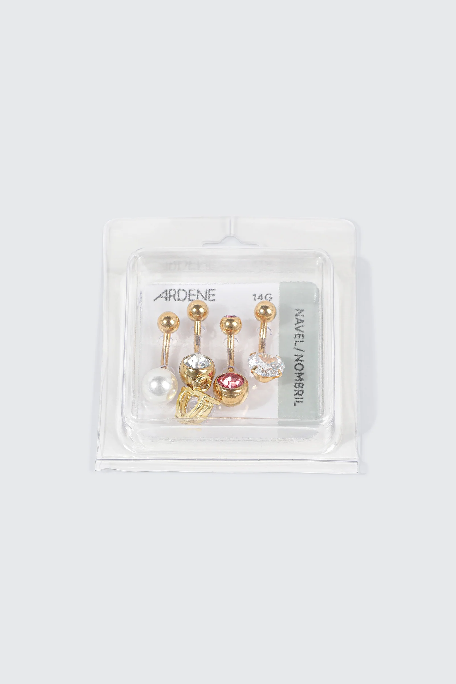 4-Pack Heart Navel Piercings - Image 2
