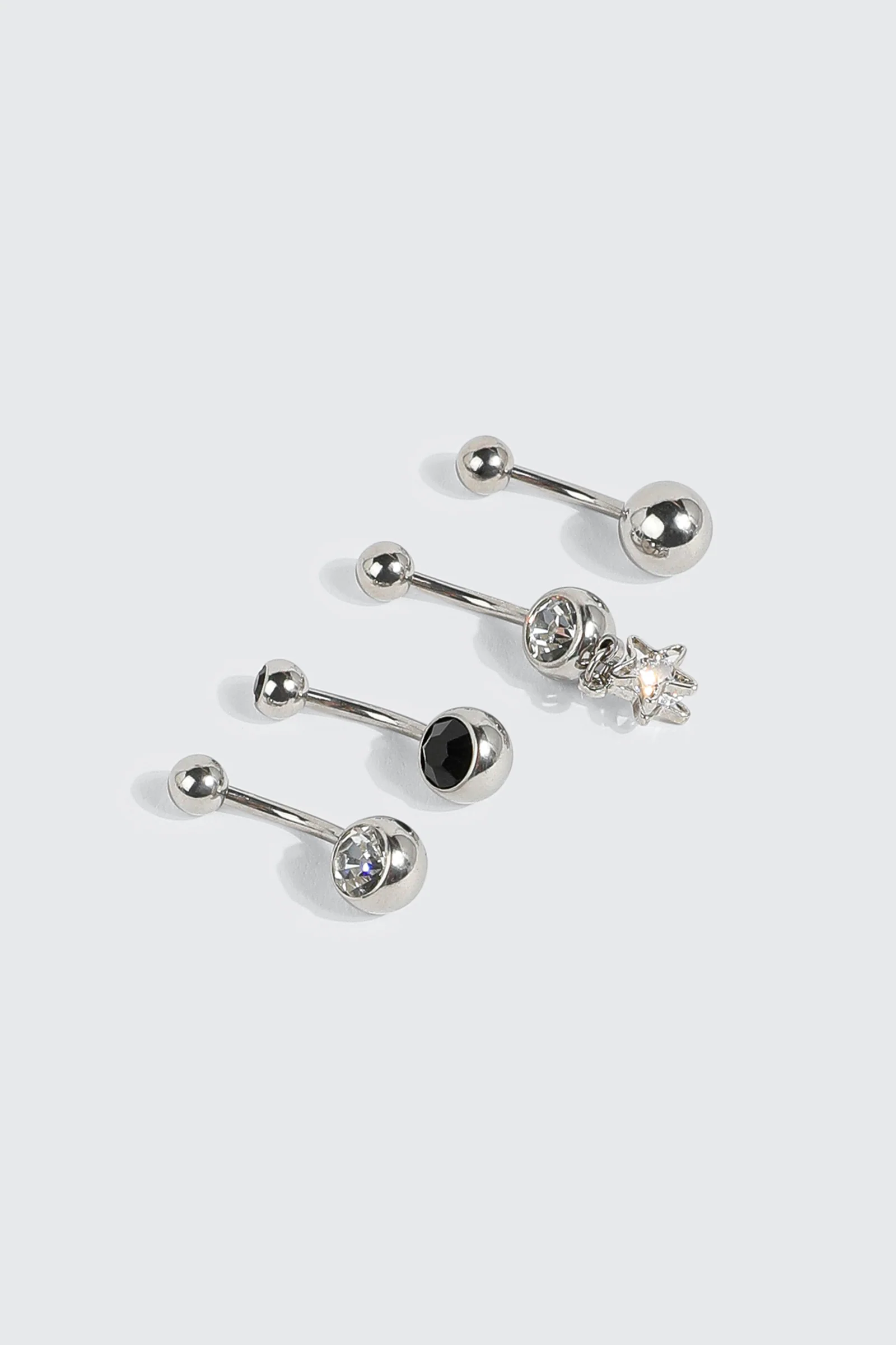 4-Pack Star Navel Piercings