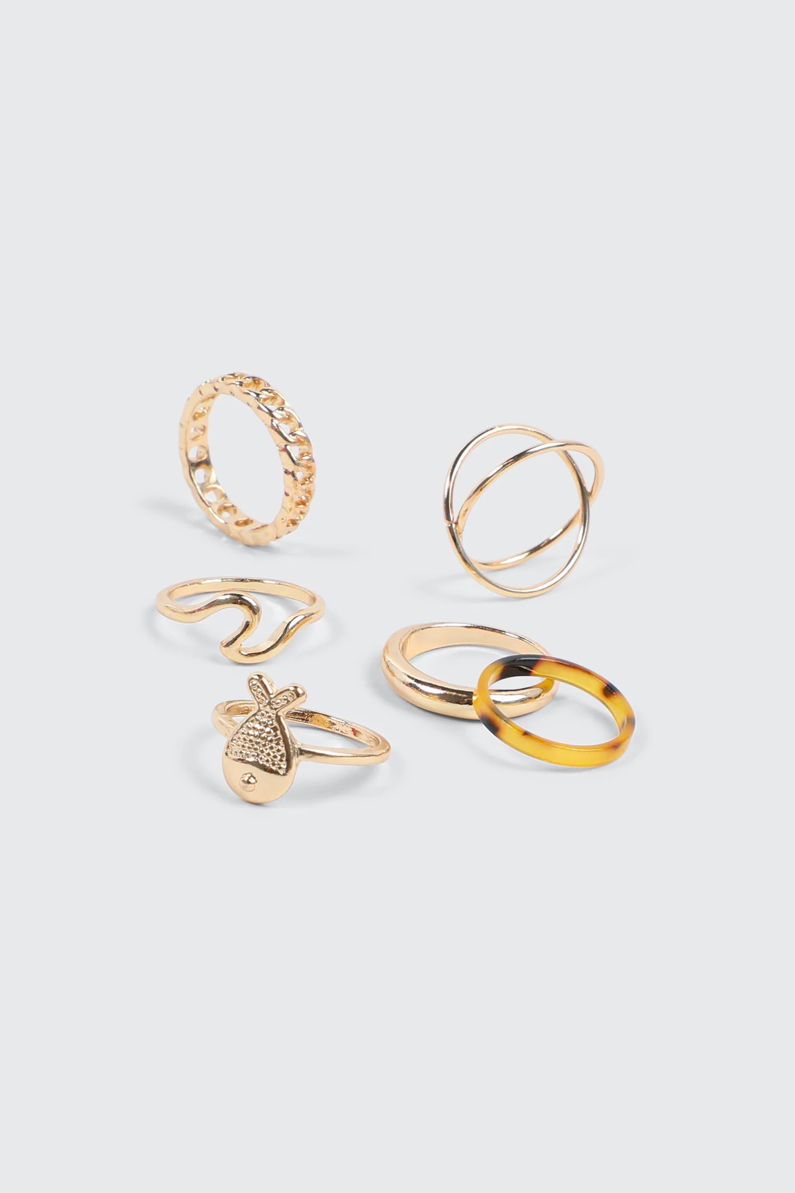 5-Pack Rings with Fish detail - Image 2
