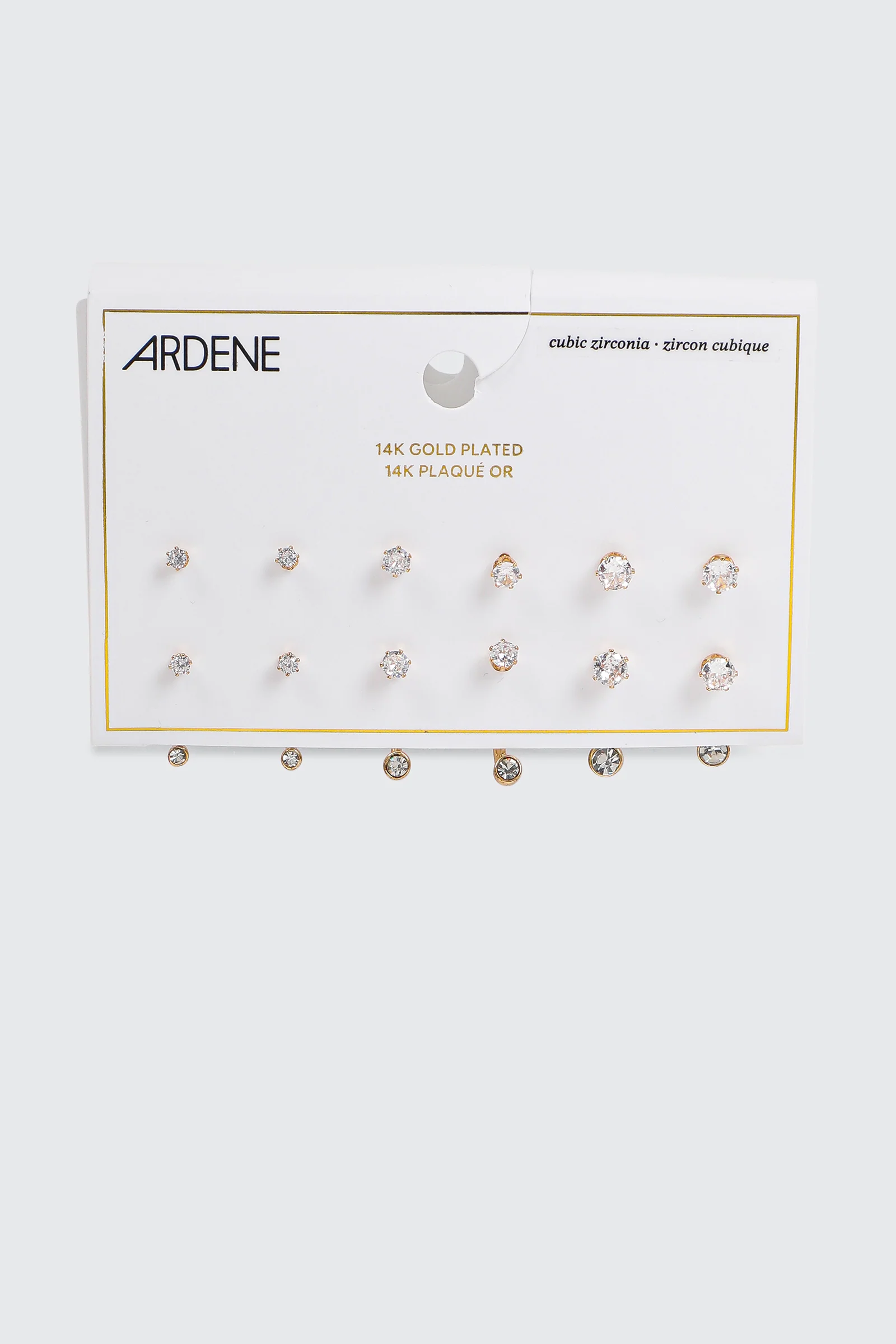 6-Pack 14K Gold Plated Earrings - Image 2