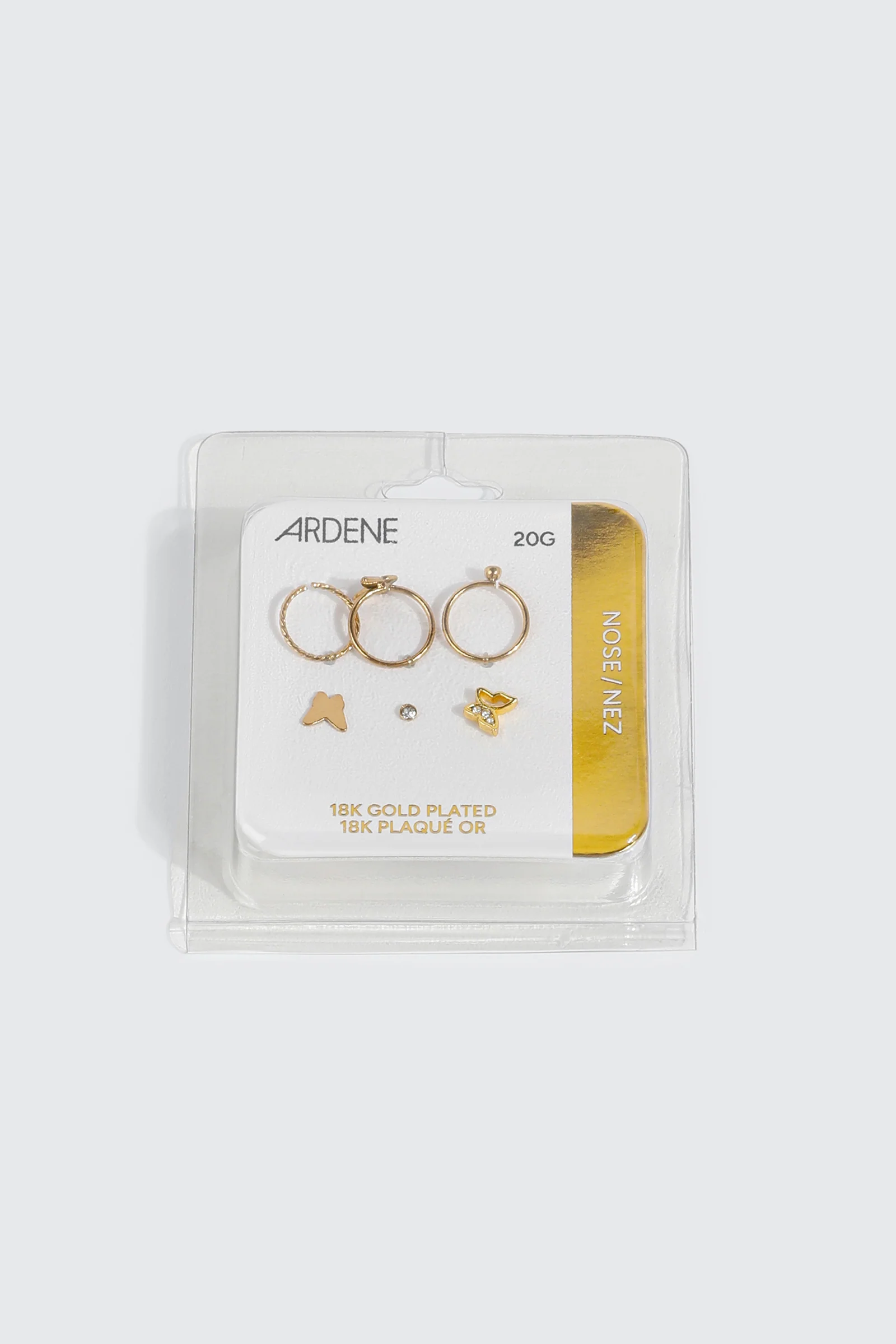 6-Pack 18K Gold Plated Nose Piercings - Image 2