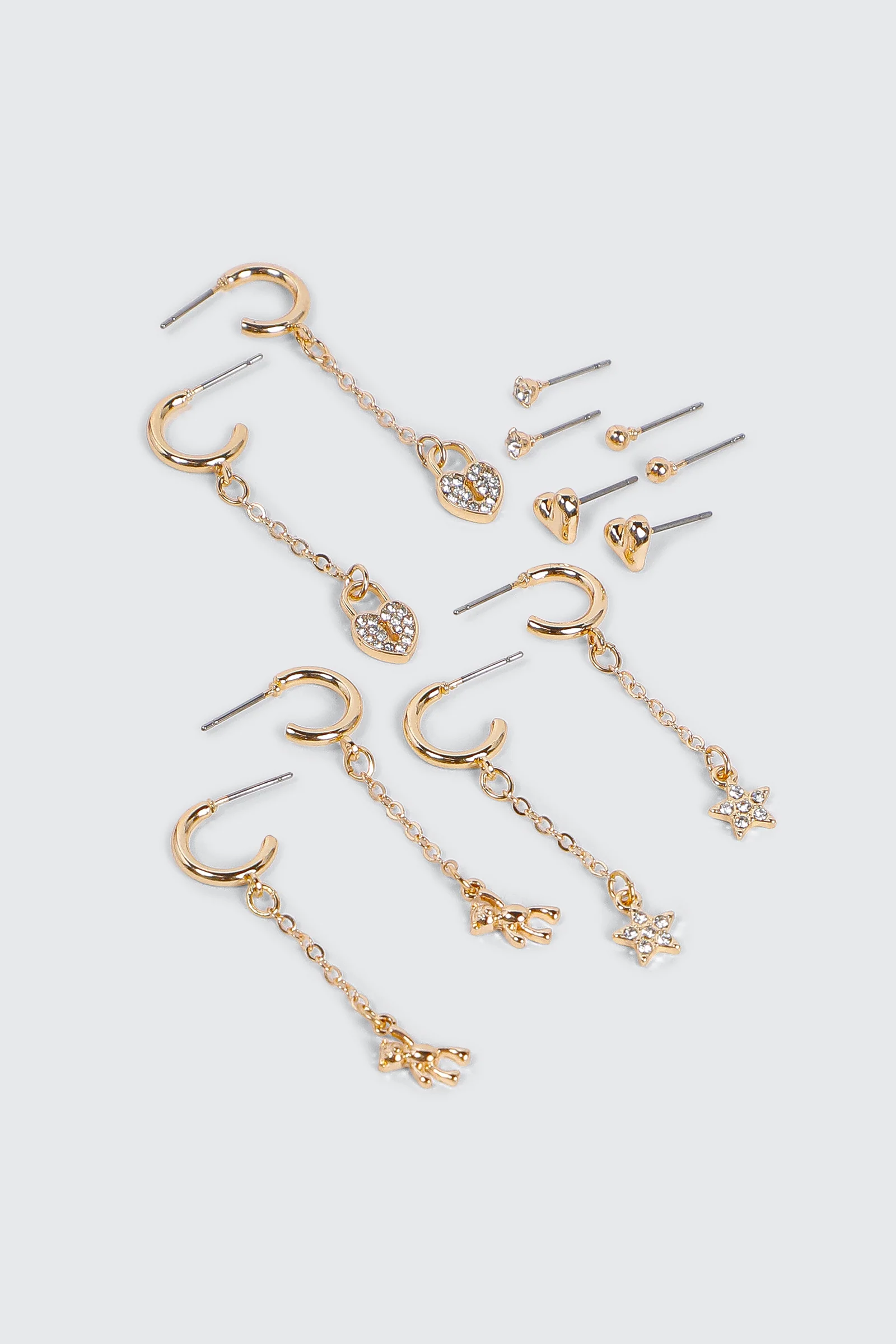 6-Pack Charm Earrings