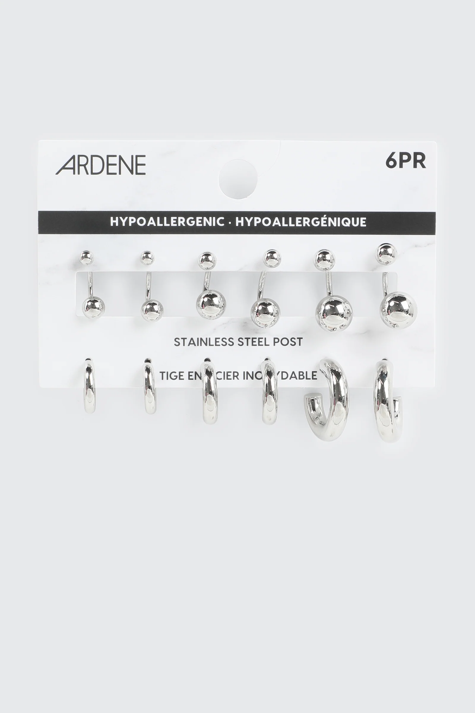 6-Pack Hoop and Stud Earrings - Image 2