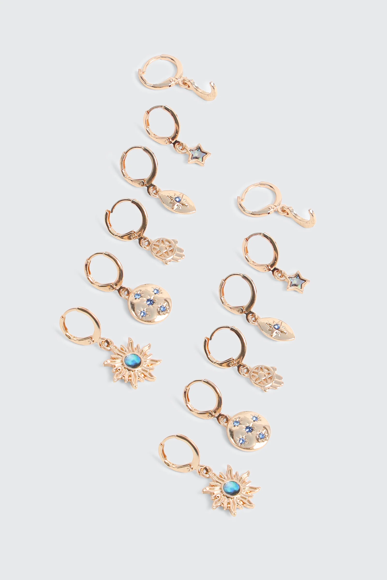 6-Pack Hoop Earrings