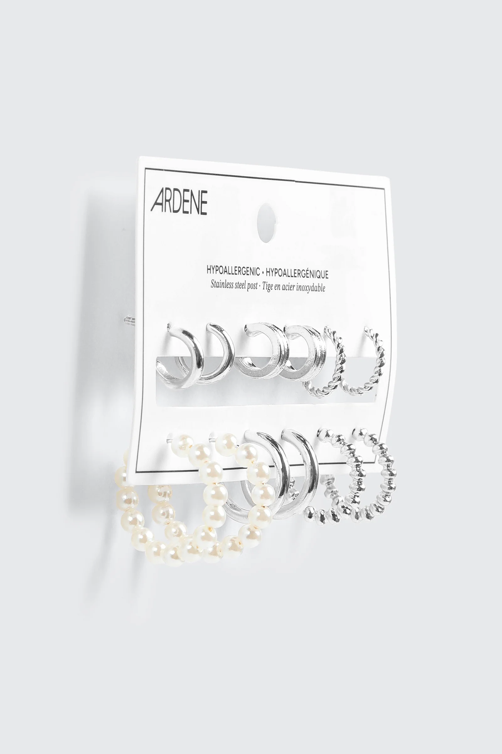 6-Pack Mixed Hoop Earrings - Image 2