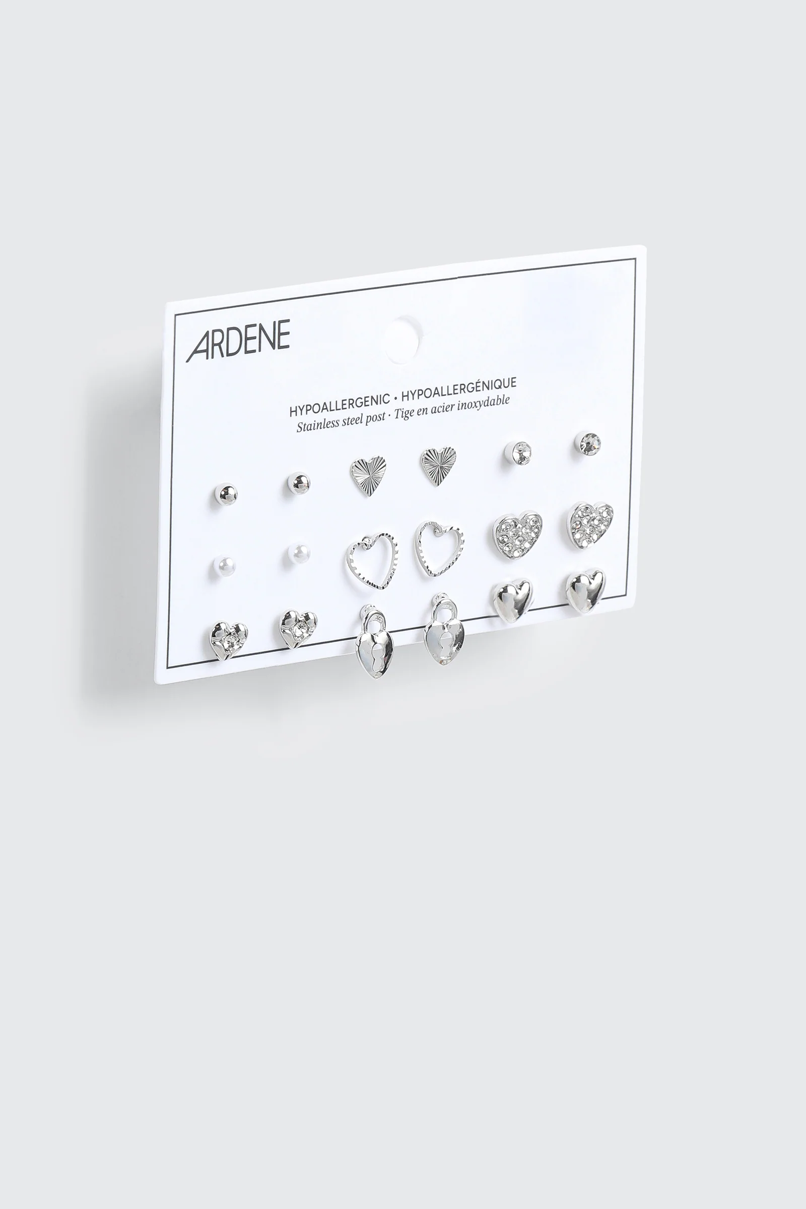 9-Pack Heart Earrings - Image 2