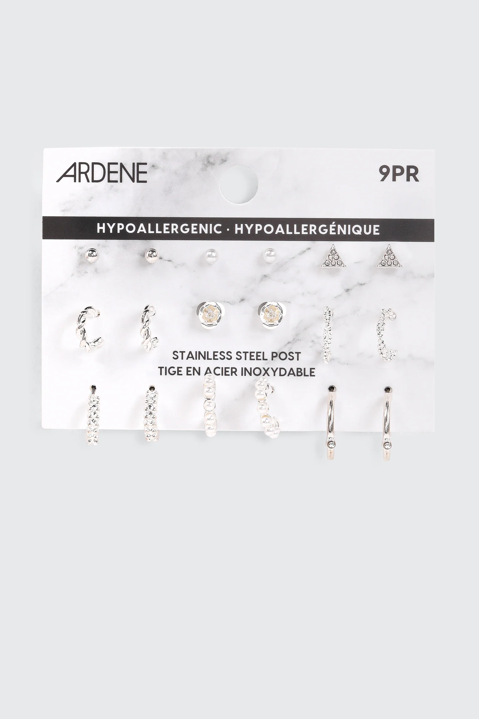 9-Pack Hoop & Stud Earrings - Image 2