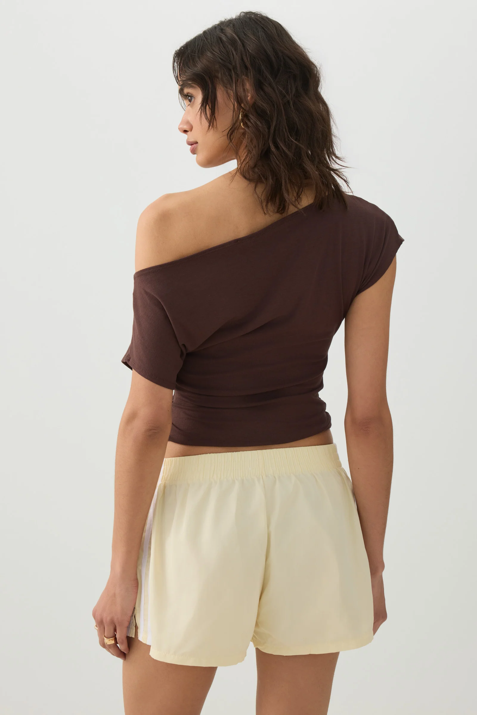 Athletic Striped Mini Shorts - Image 4