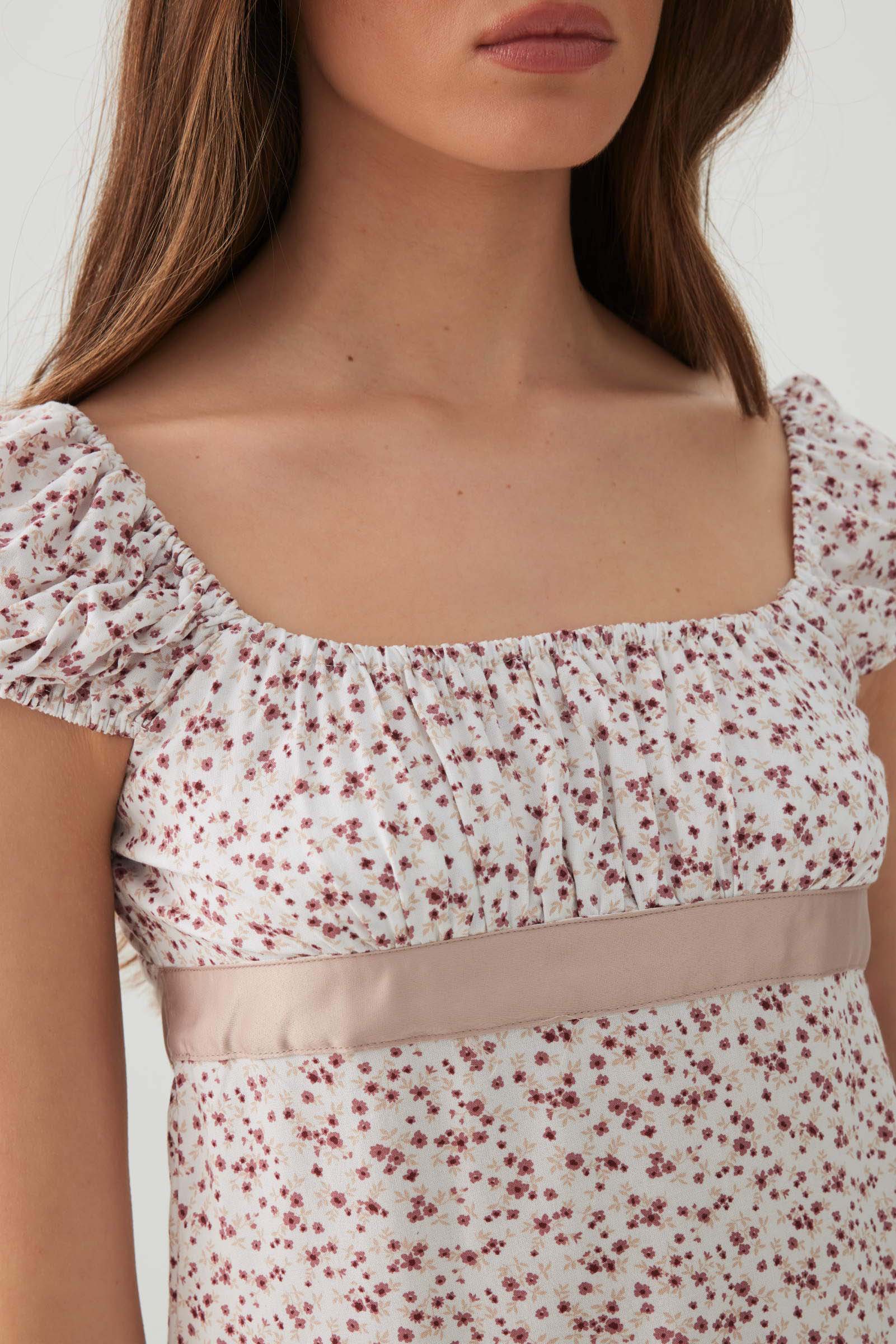 Babydoll Top with Satin Ribbon - Image 3