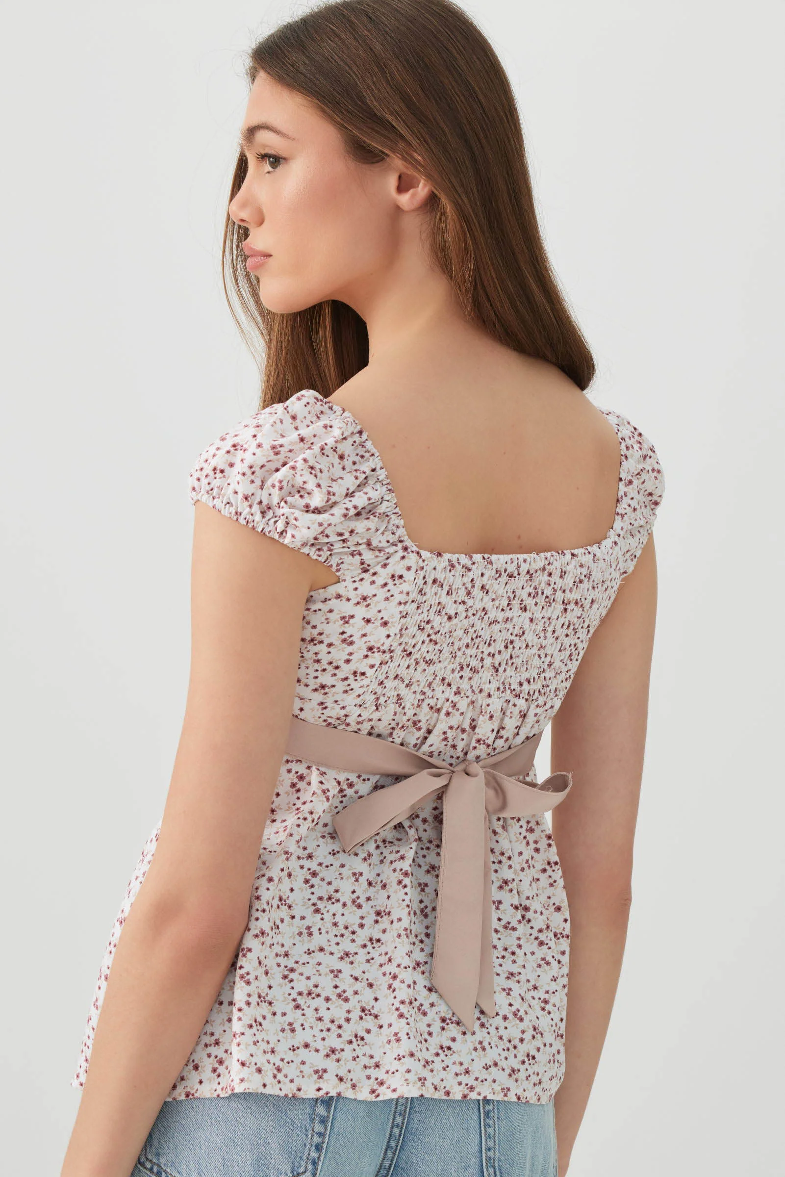 Babydoll Top with Satin Ribbon - Image 4
