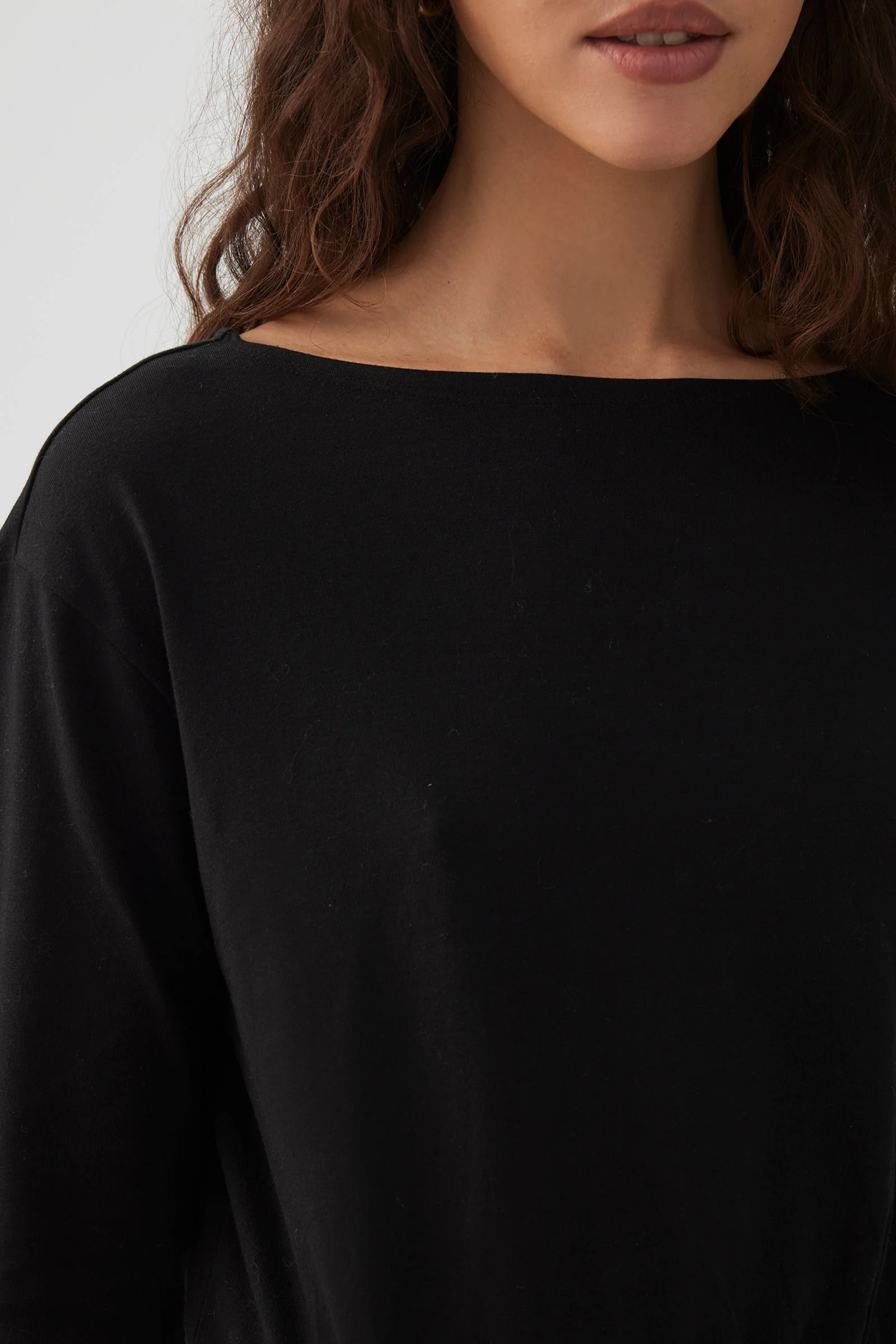 Banded Hem Long Sleeve Top - Image 3