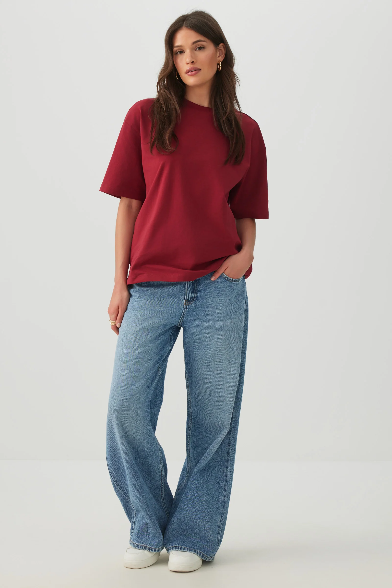 Basic Boxy Crew Neck T-shirt - Image 2