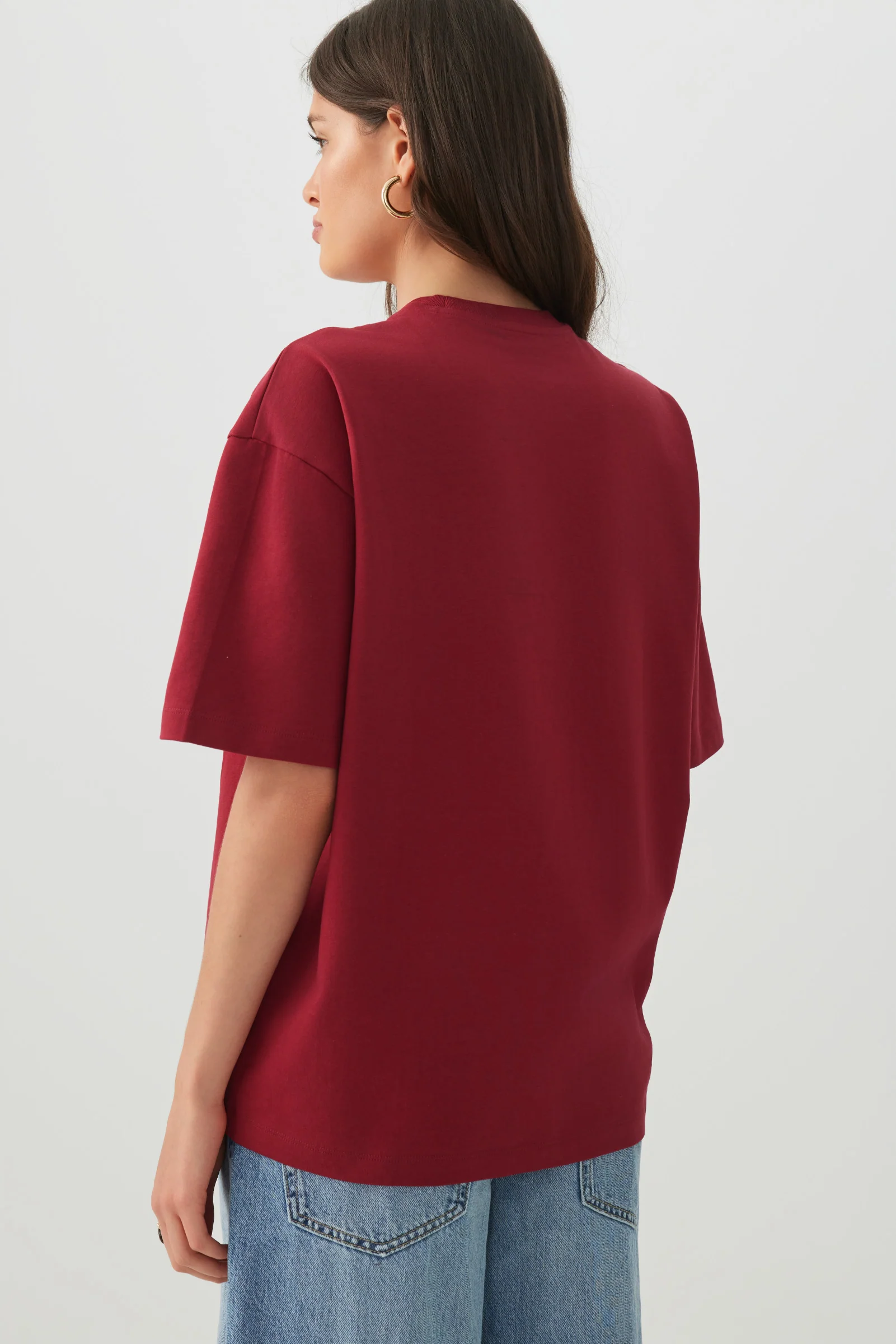 Basic Boxy Crew Neck T-shirt - Image 4