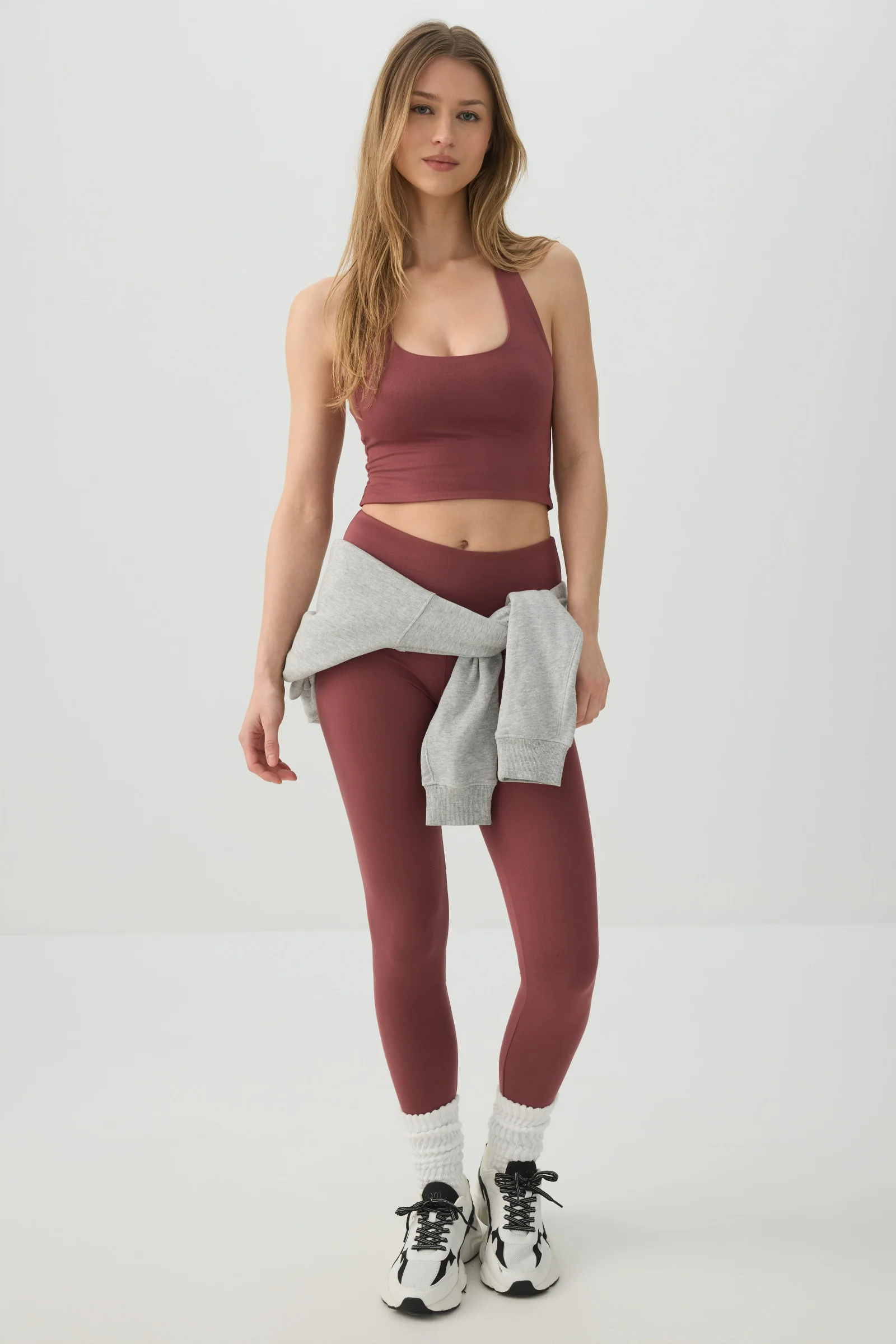 Basic Crop Halter Tank Top - Image 3