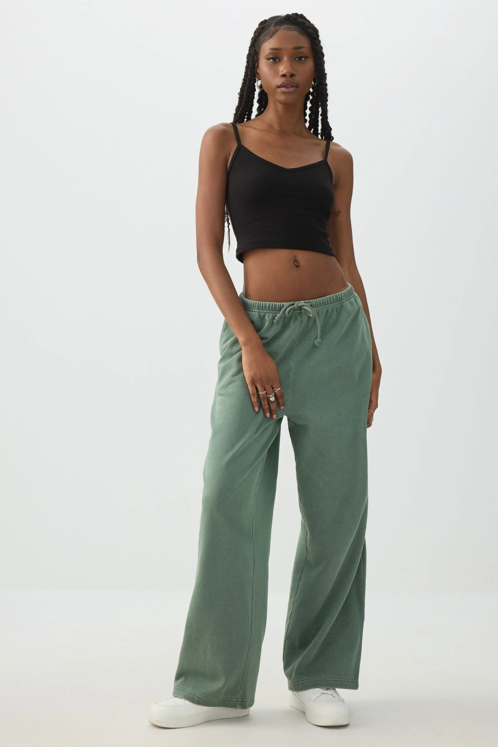 Basic Crop Tank Top with Adjustable Straps - Image 3