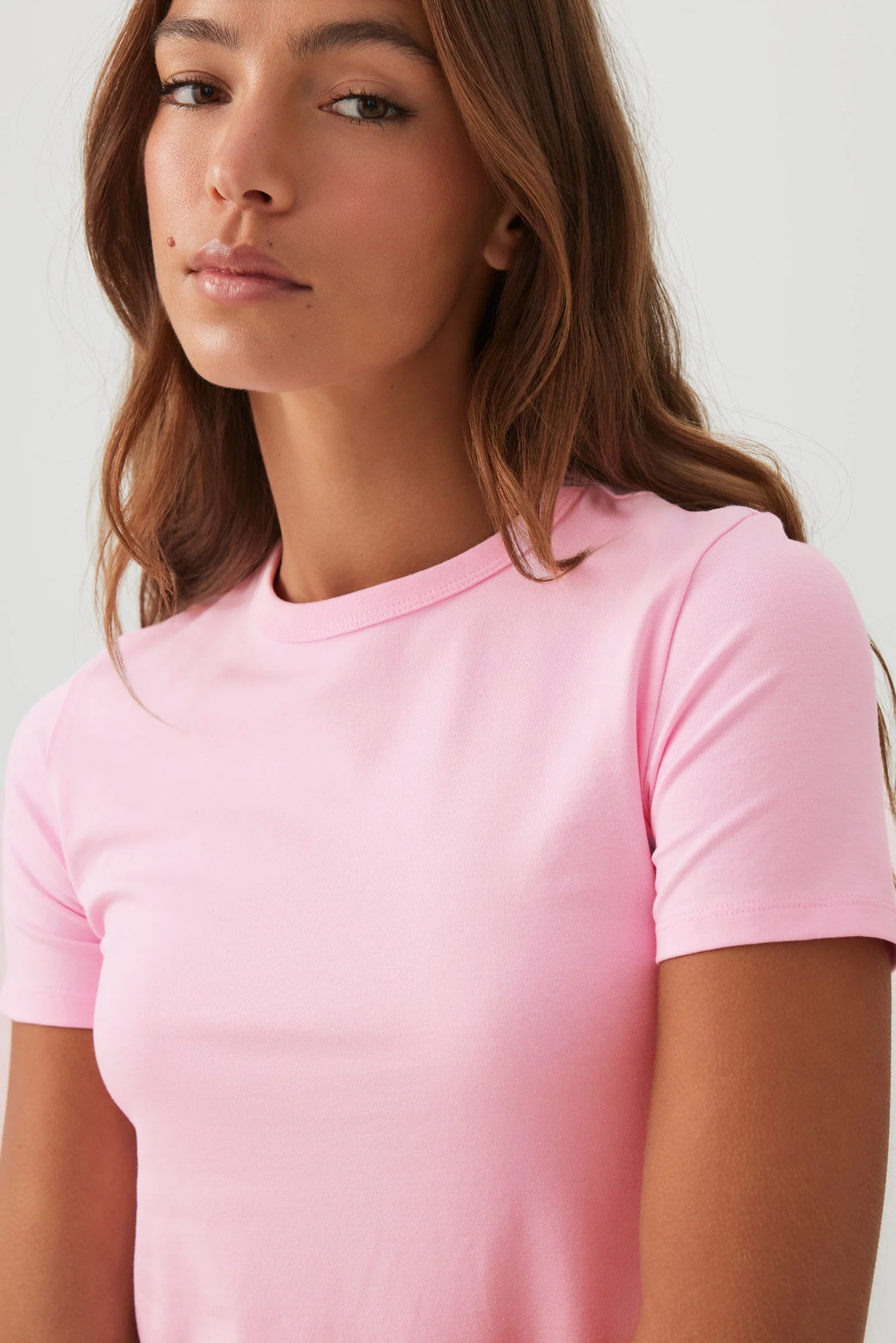 Basic Fitted Short Sleeve T-Shirt - Image 3