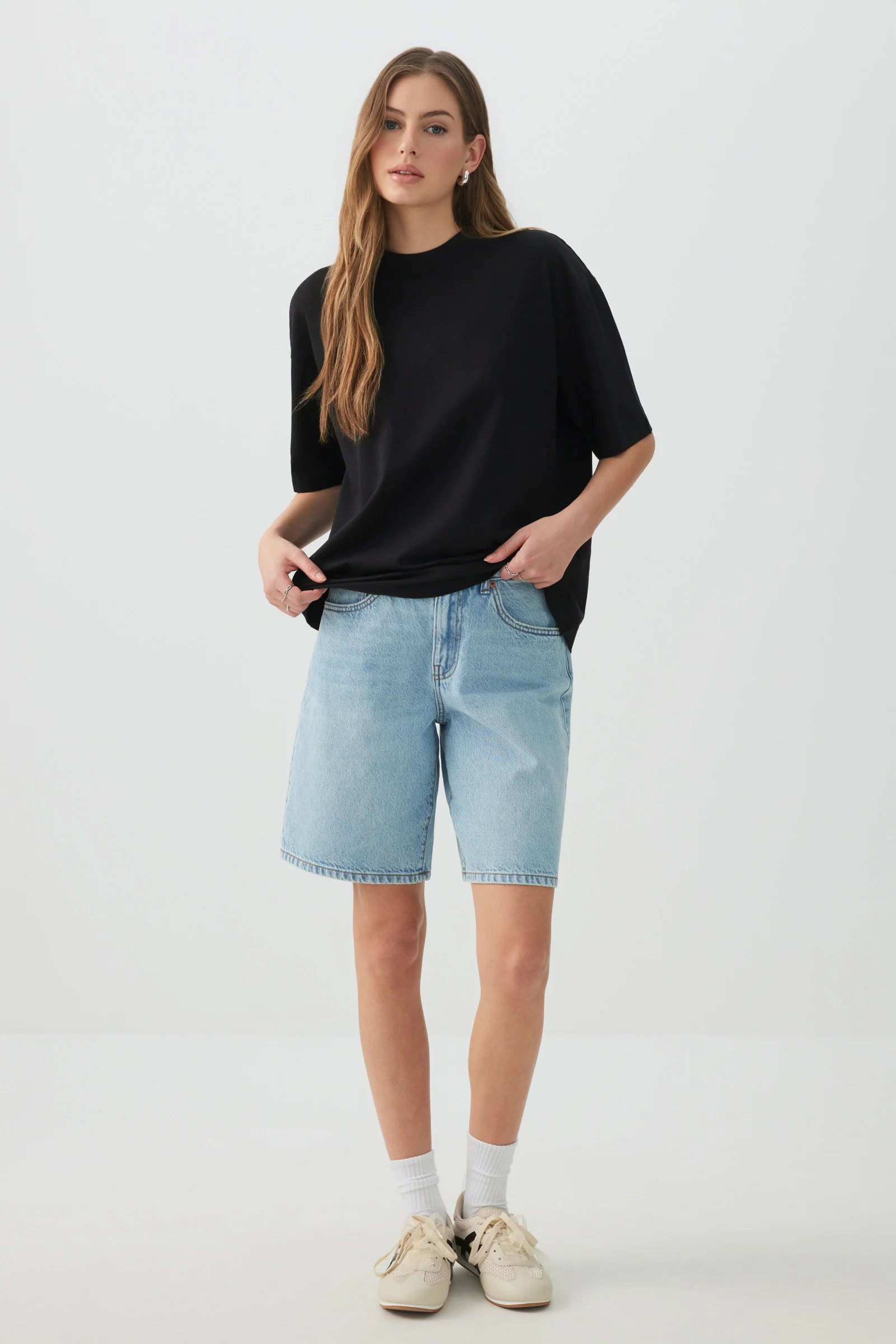 Basic Oversized Short Sleeve T-Shirt - Image 2