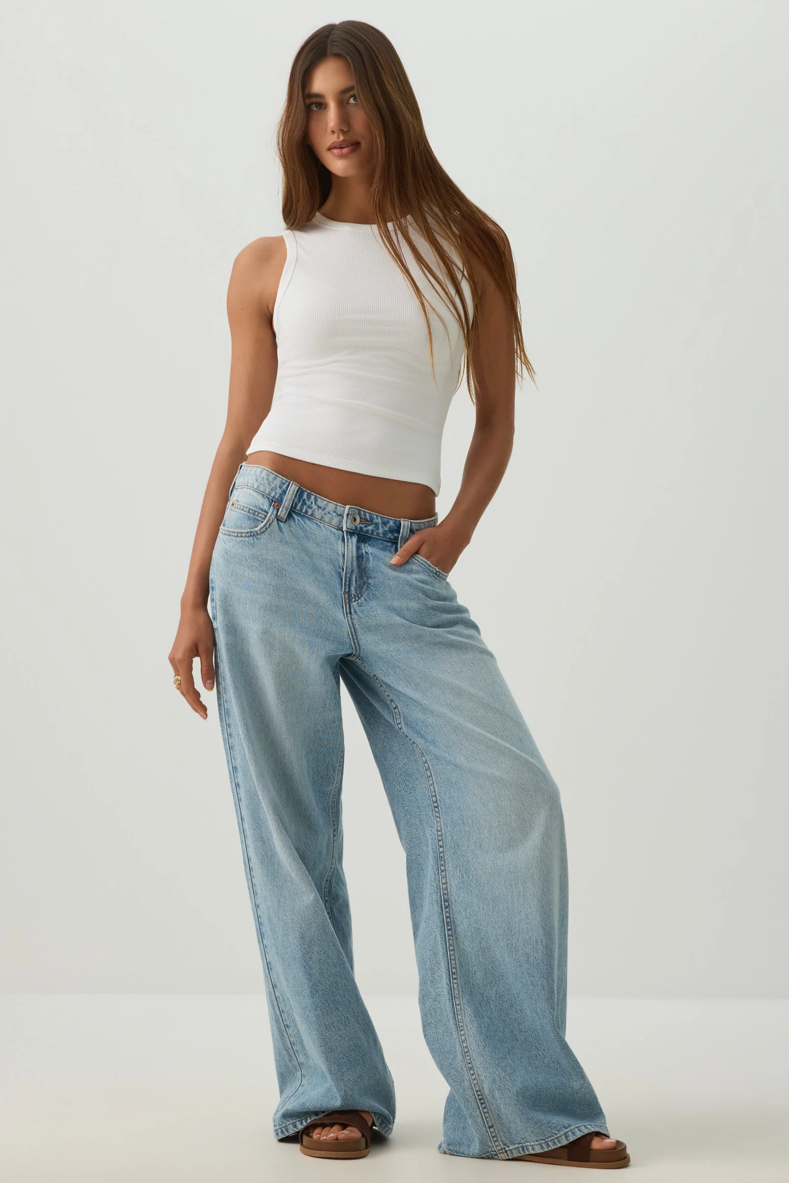 Basic Rib Knit Tank - Image 4
