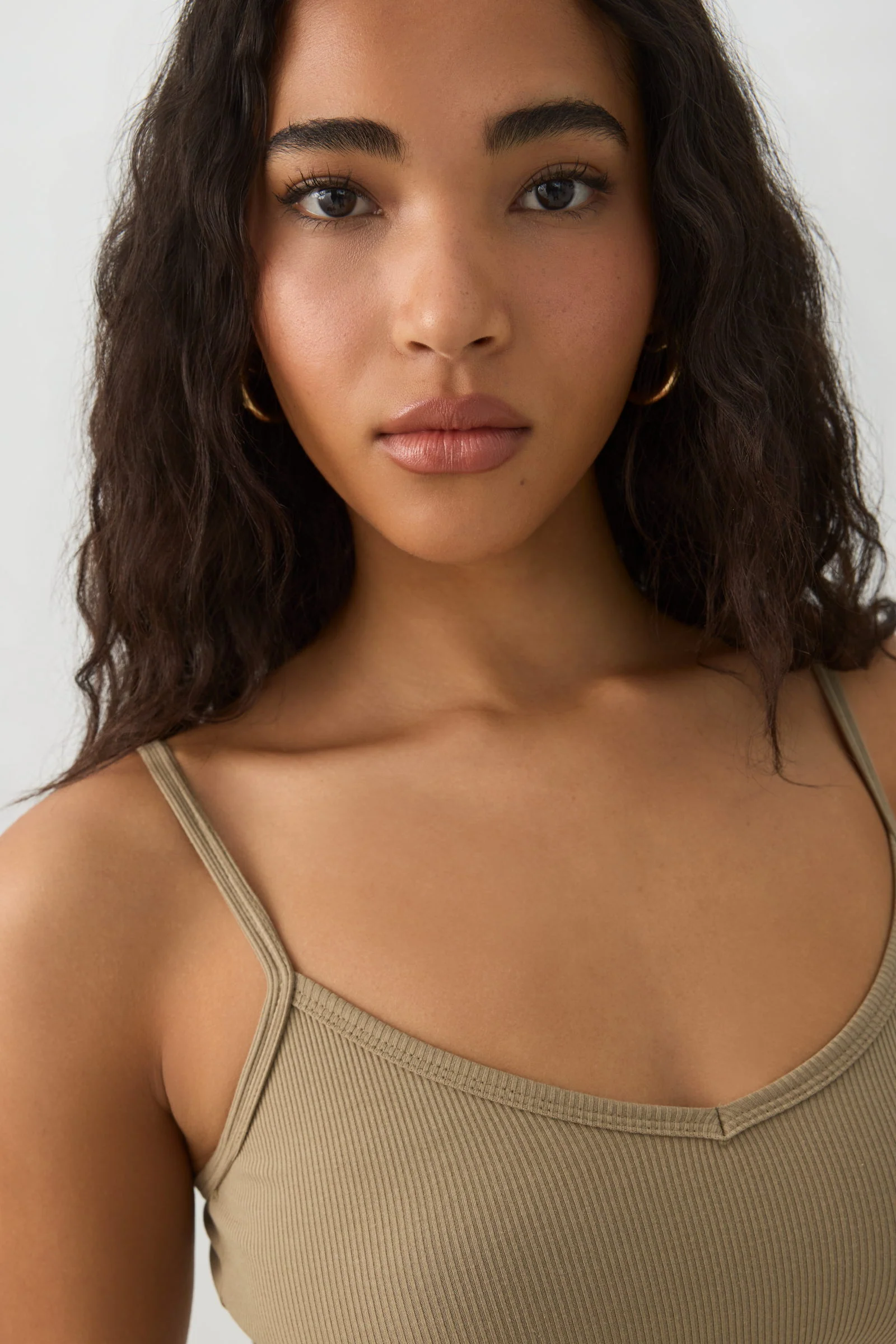 Basic Ribbed Knit Tank Top - Image 3