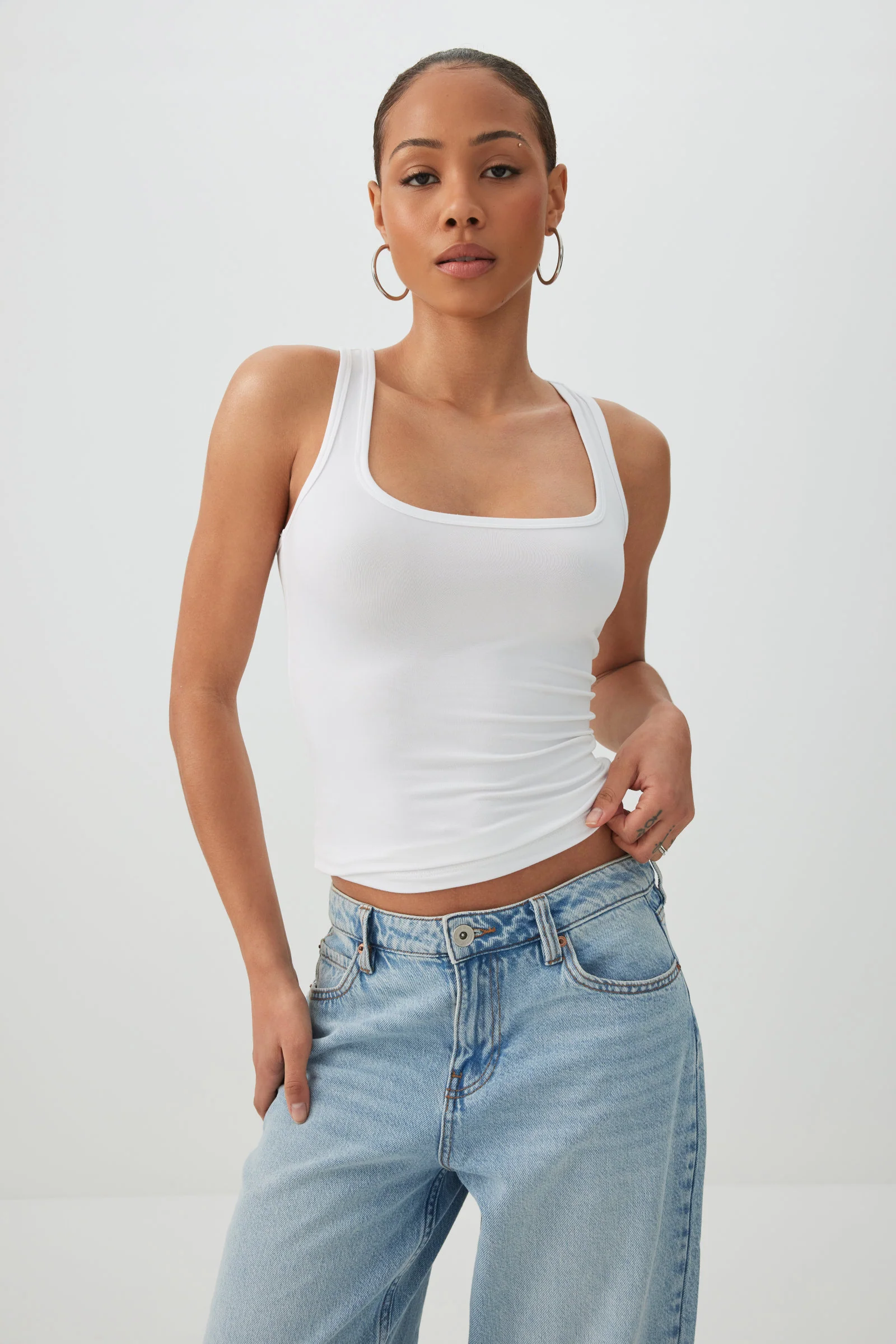 Basic Super Soft Racerback Tank Top