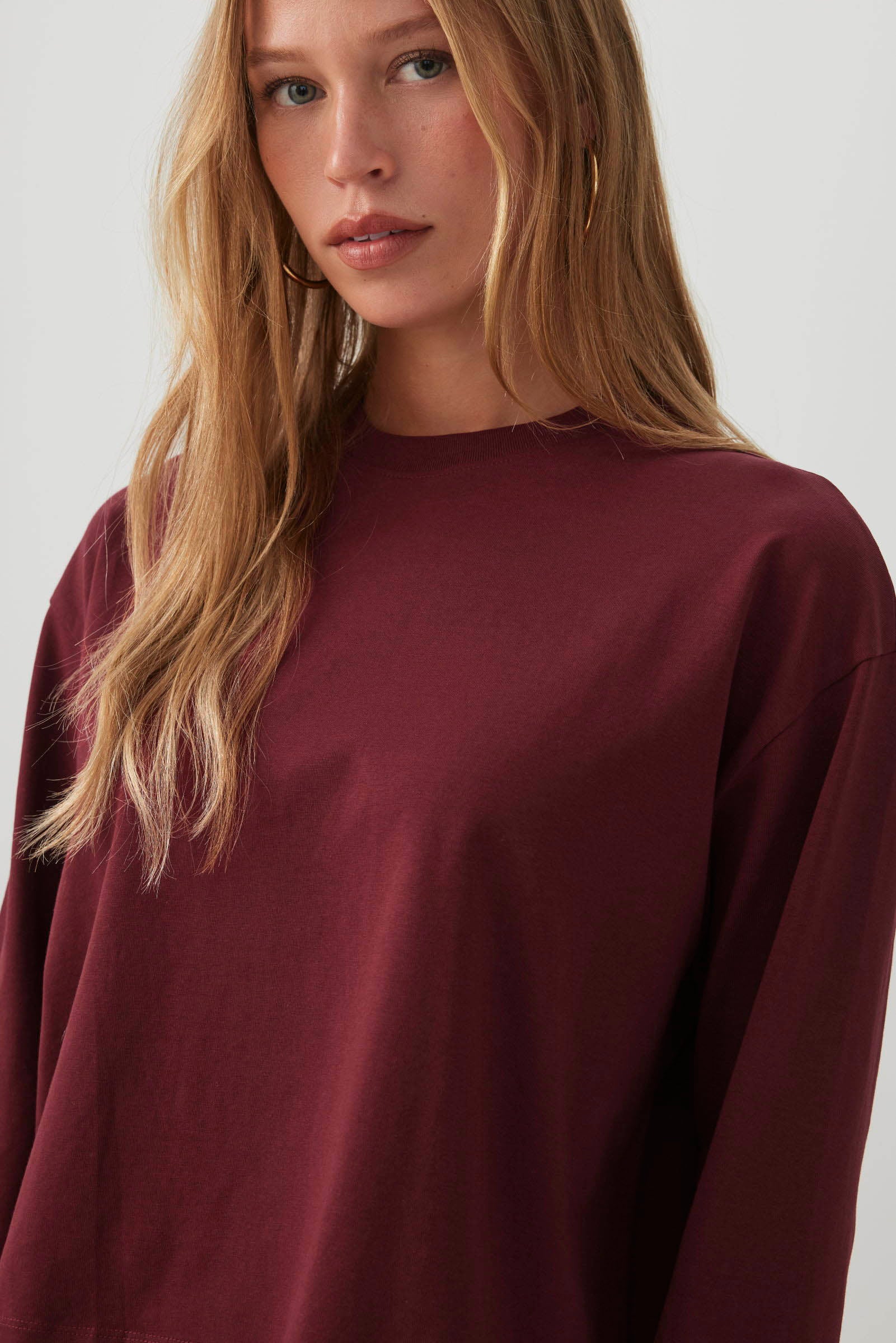 Basicore™ Boxy Long Sleeve T-Shirt - Image 3