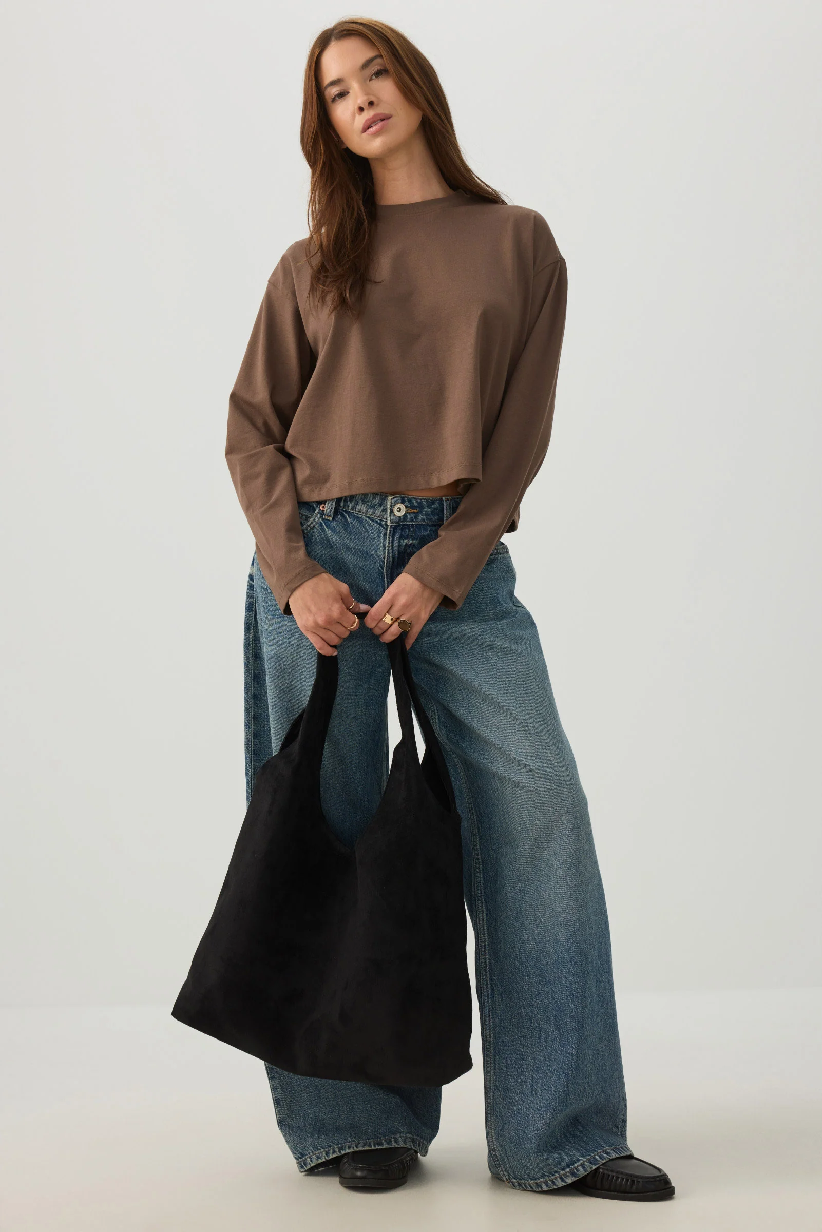 Basicore™ Boxy Long Sleeve T-Shirt - Image 3