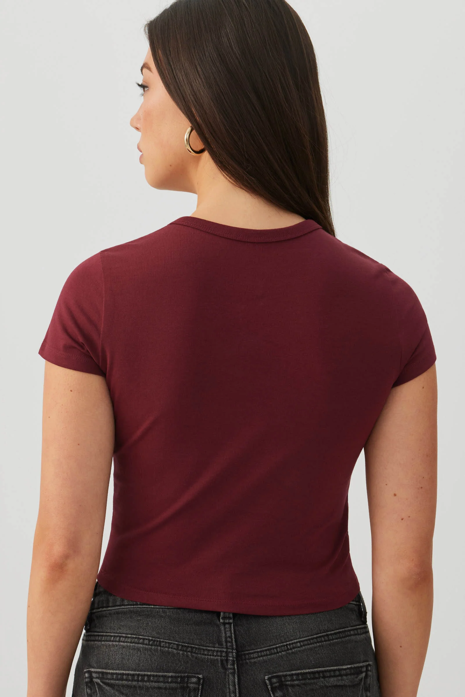Basicore™ Crop Cap Sleeve T-Shirt - Image 4