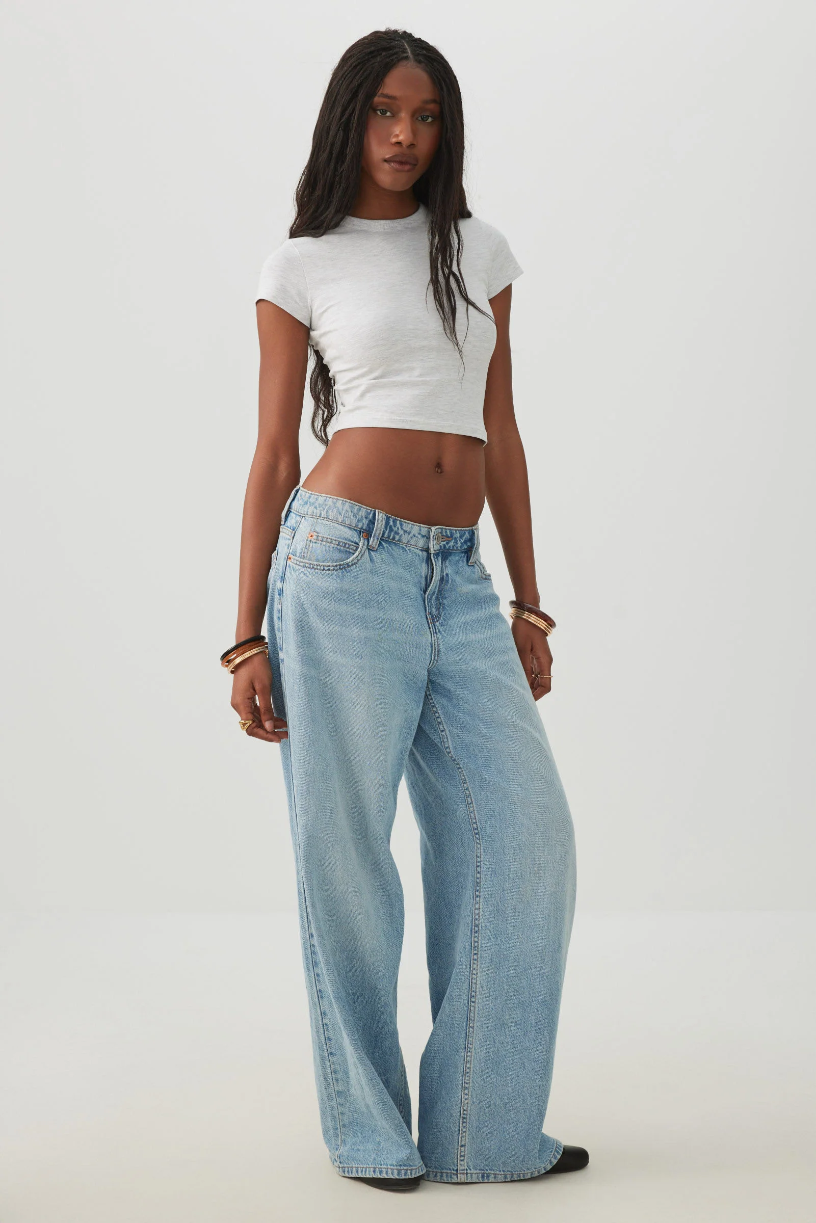 Basicore™ Fitted Crop T-Shirt - Image 2