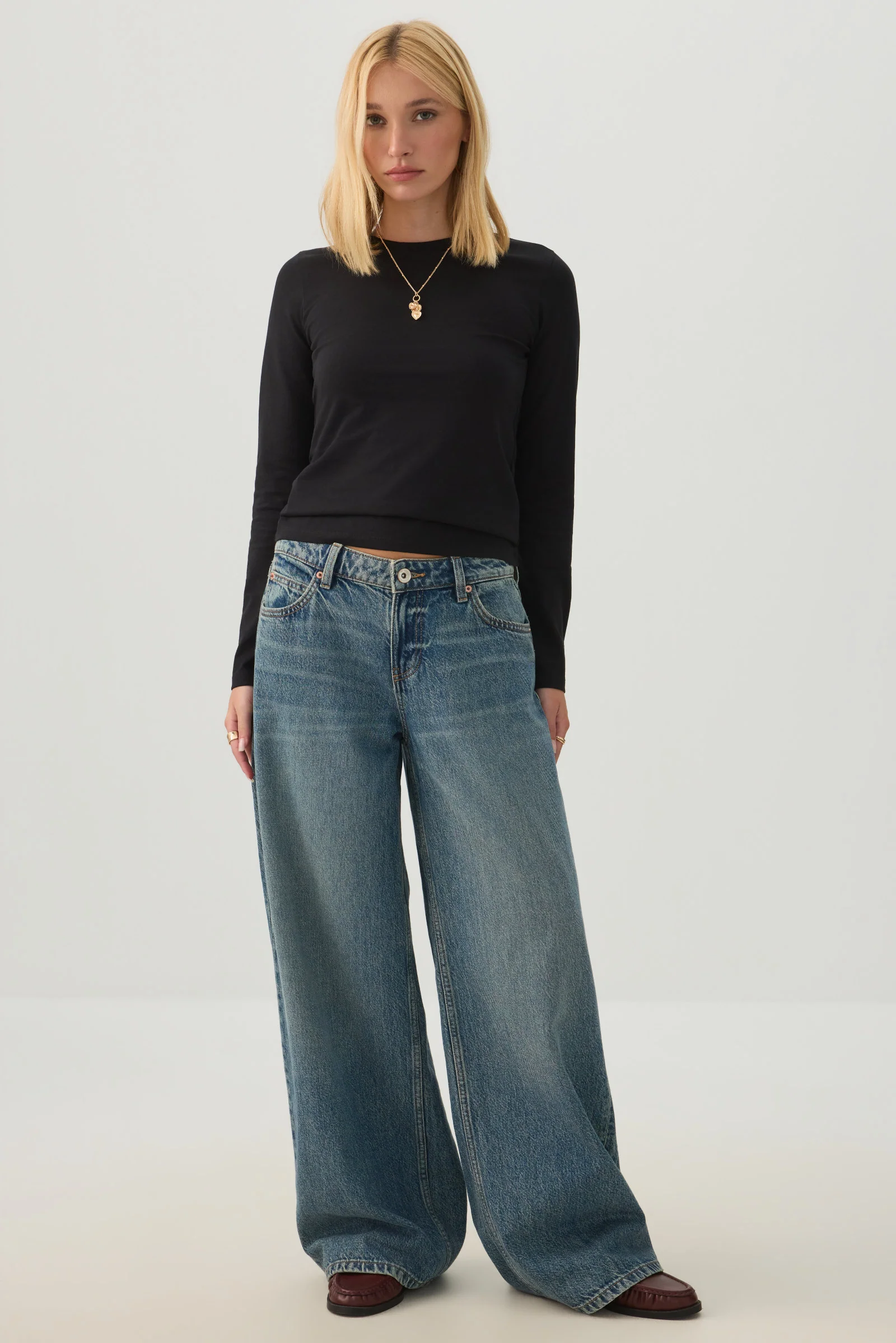Basicore™ Fitted Long Sleeve T-Shirt - Image 2