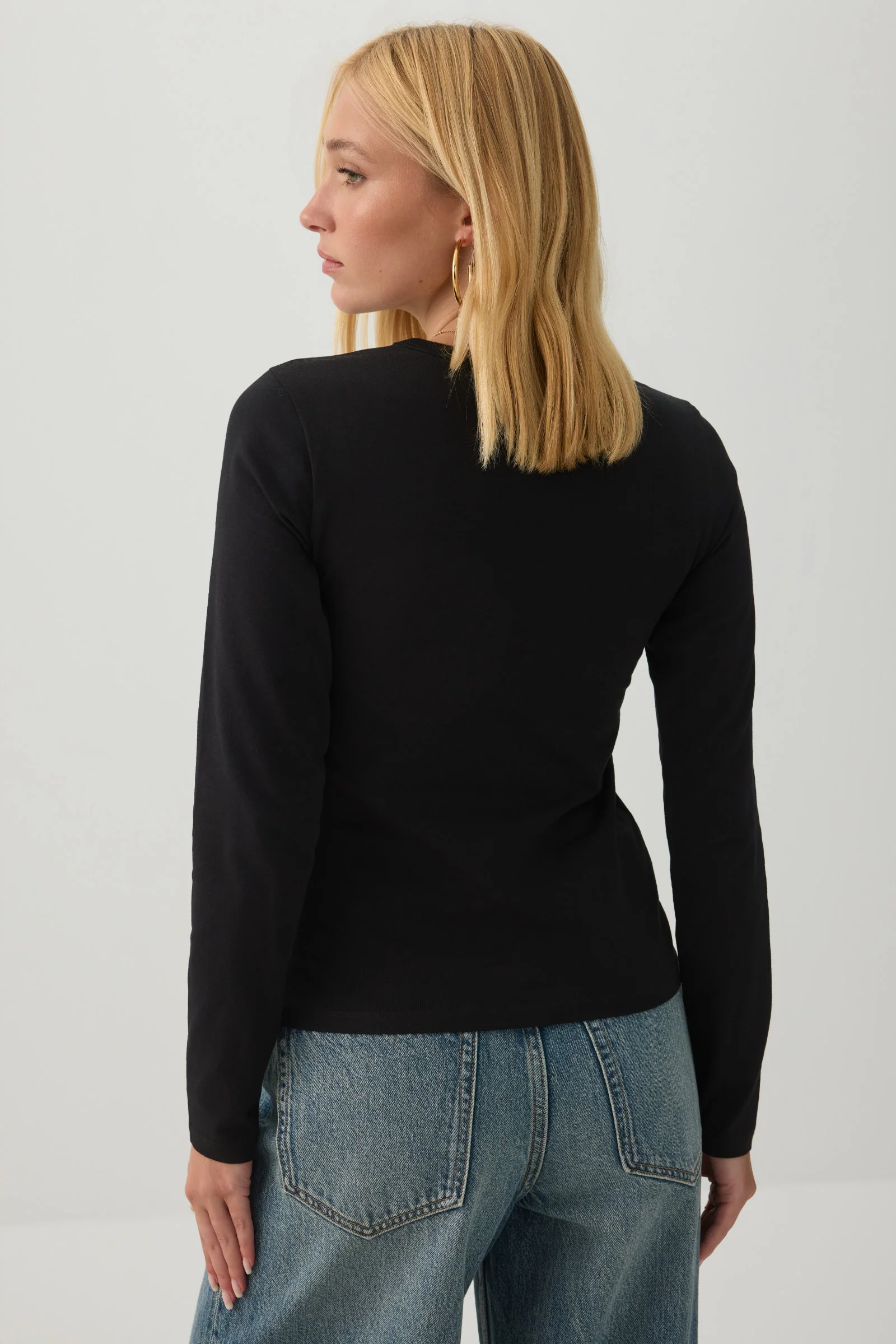 Basicore™ Fitted Long Sleeve T-Shirt - Image 4