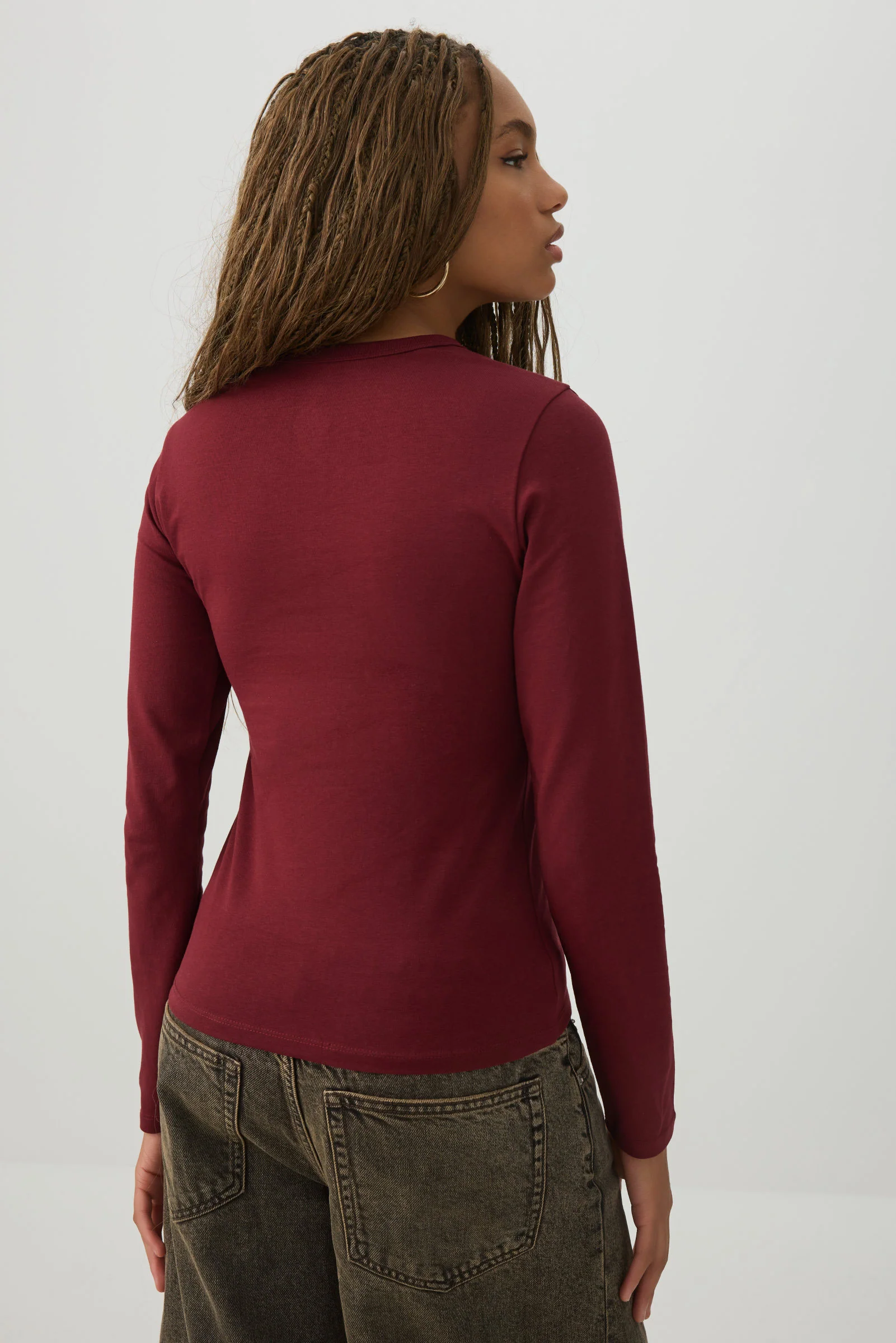 Basicore™ Fitted Long Sleeve T-Shirt - Image 4