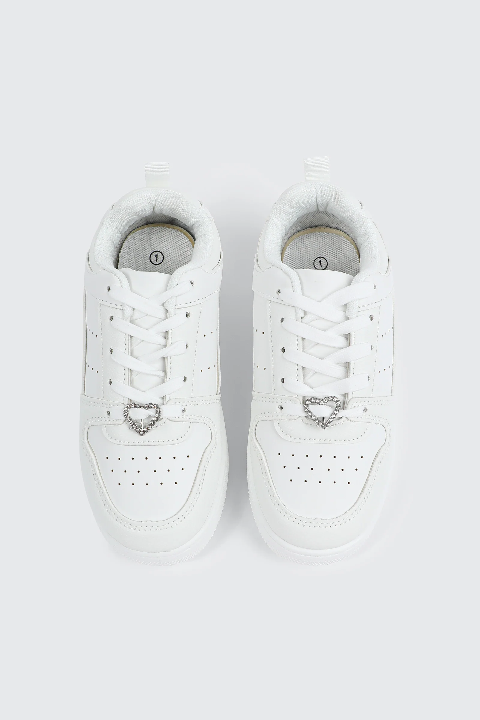 Basketball Sneakers with Charm Detail - Image 4