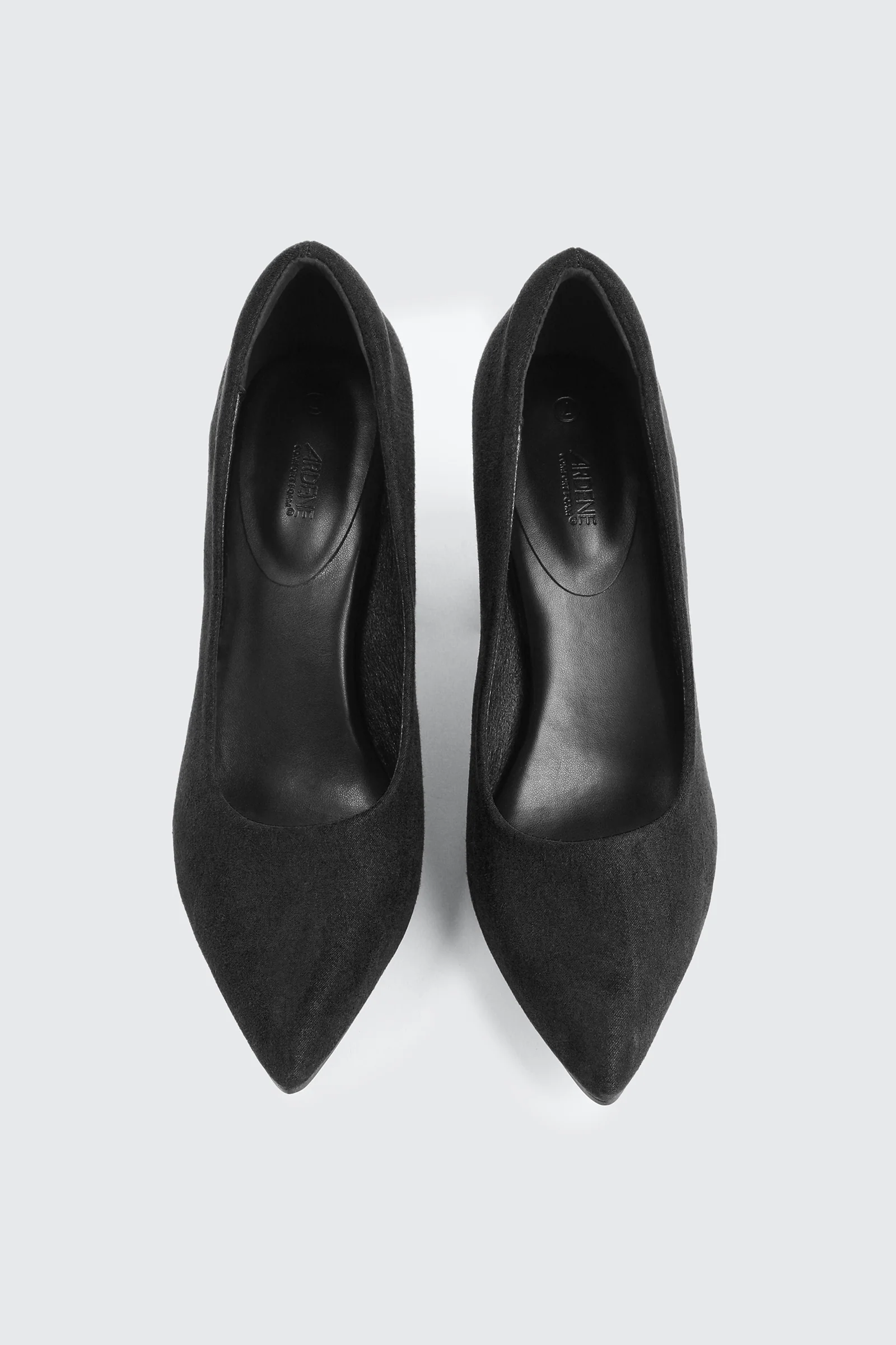 Block Heel Faux Suede Pumps - Image 4