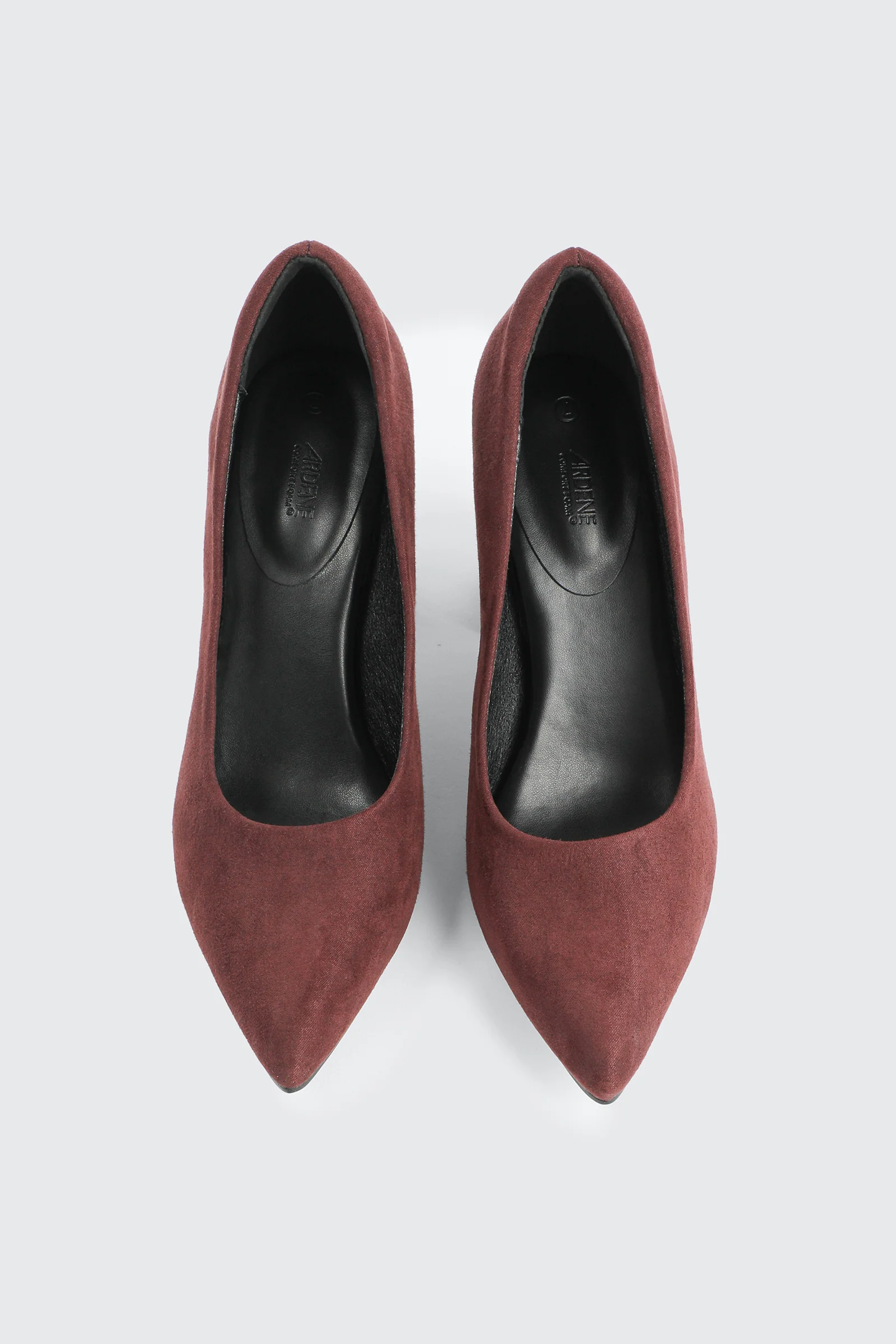 Block Heel Faux Suede Pumps - Image 4