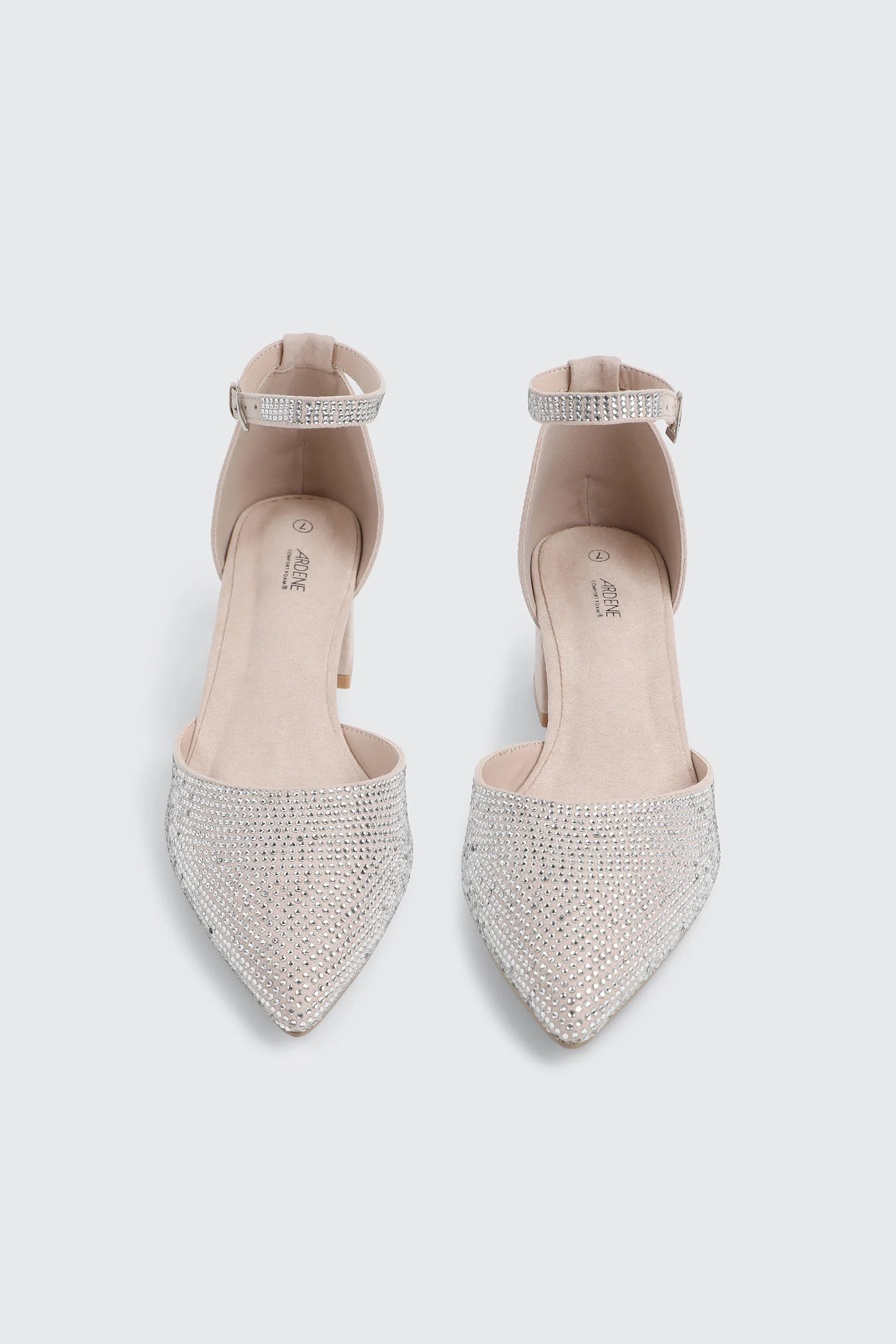 Block Heel Pumps with Rhinestones - Image 4
