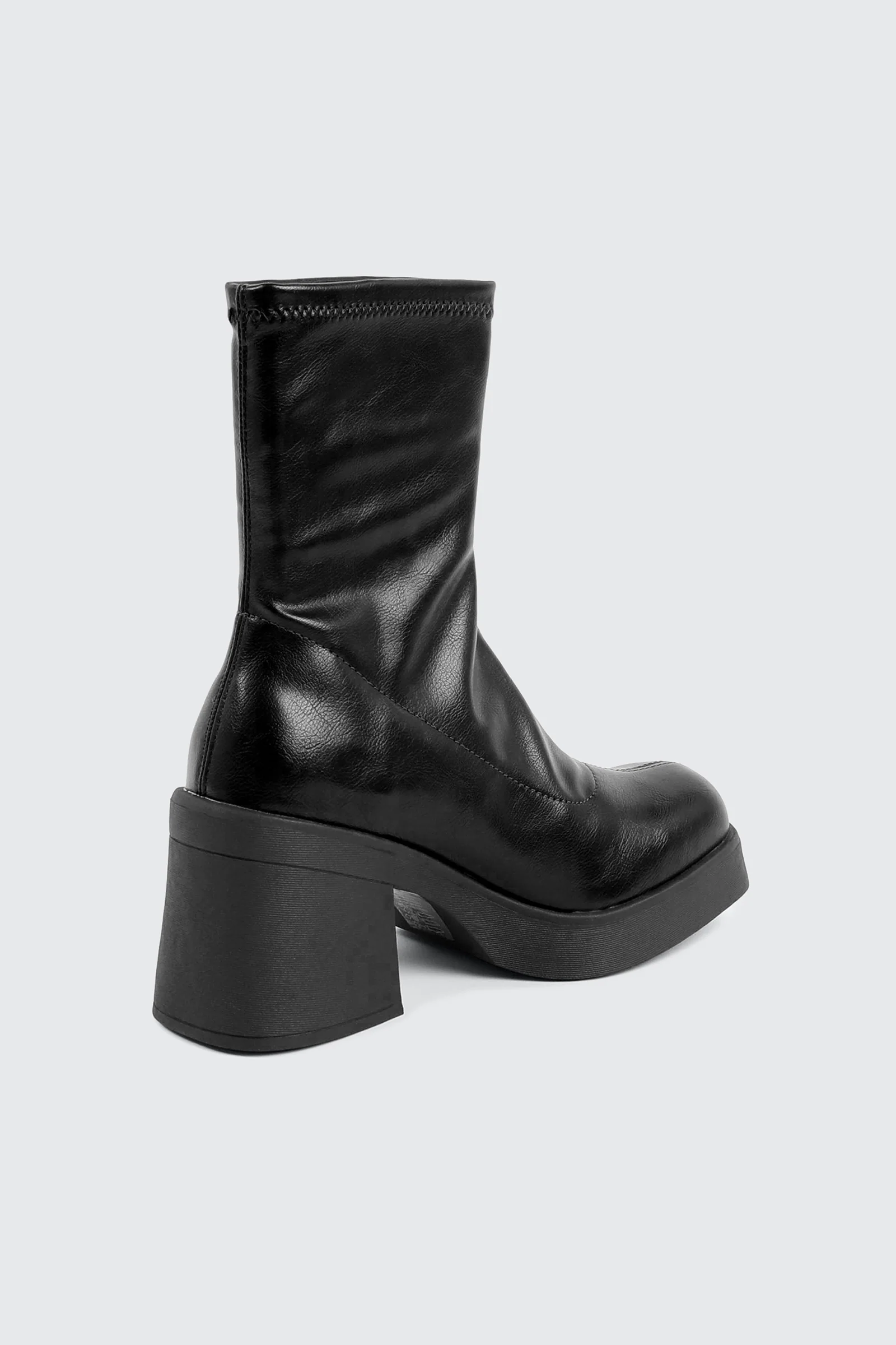 Block Mid Calf Boots - Image 3
