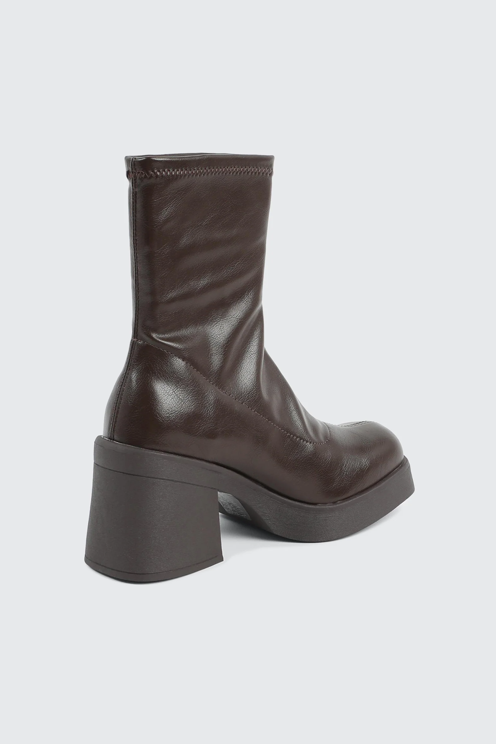 Block Mid Calf Boots - Image 3