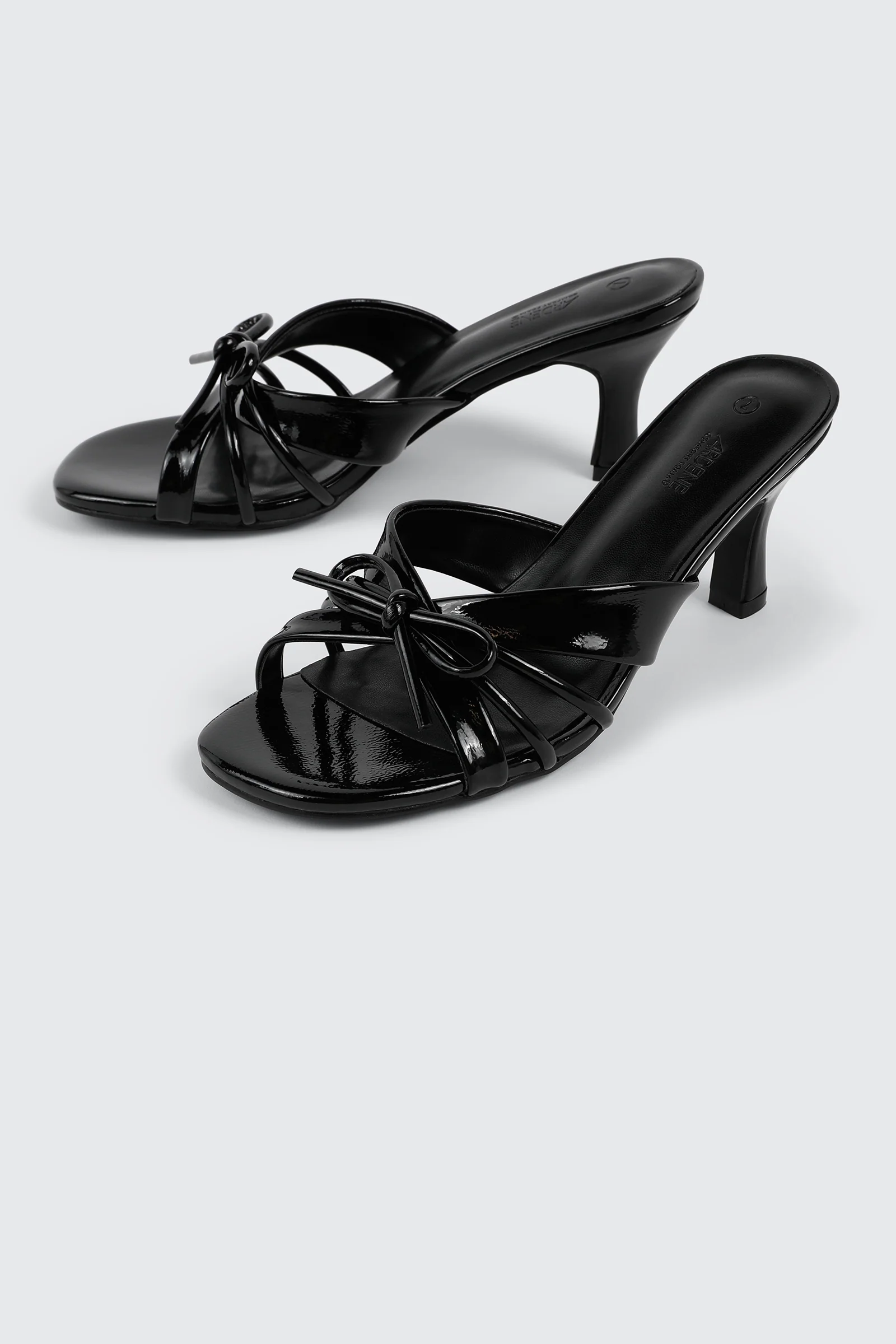 Bow Kitten Heel Sandals - Image 3