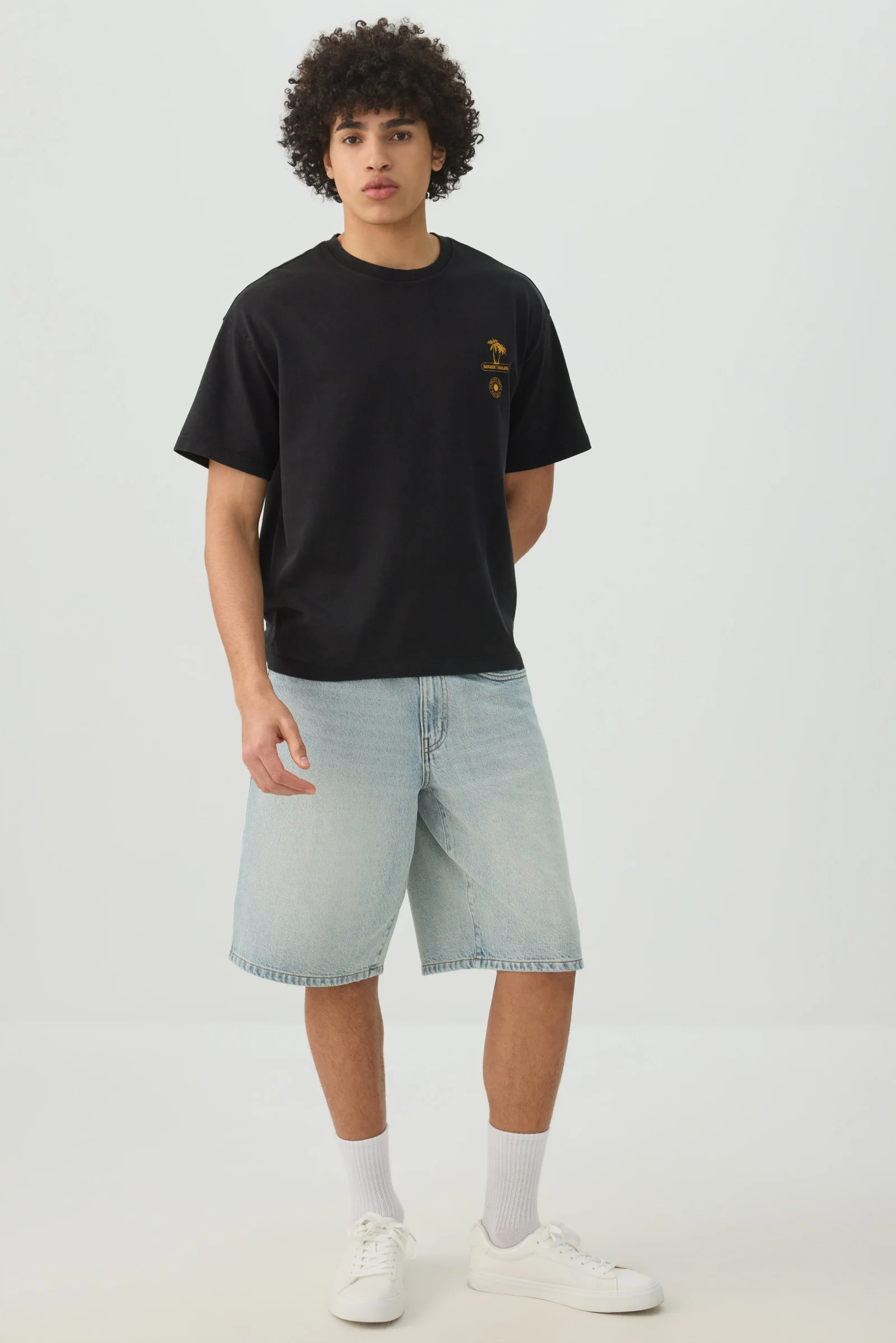 Boxy Graphic Crew Neck T-Shirt - Image 2