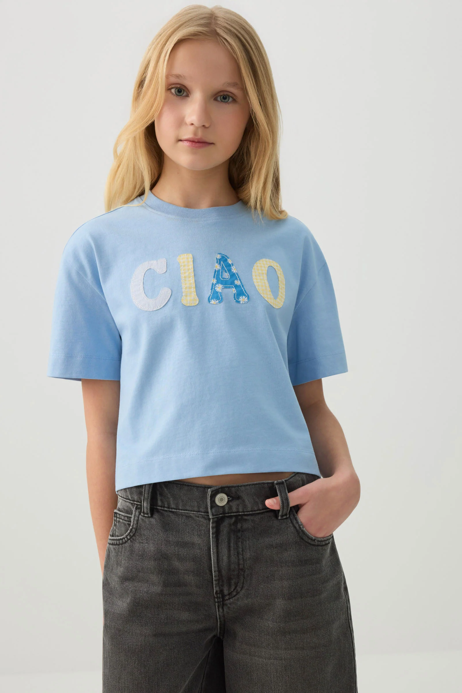 Boxy T-Shirt with Embellishment - Image 2