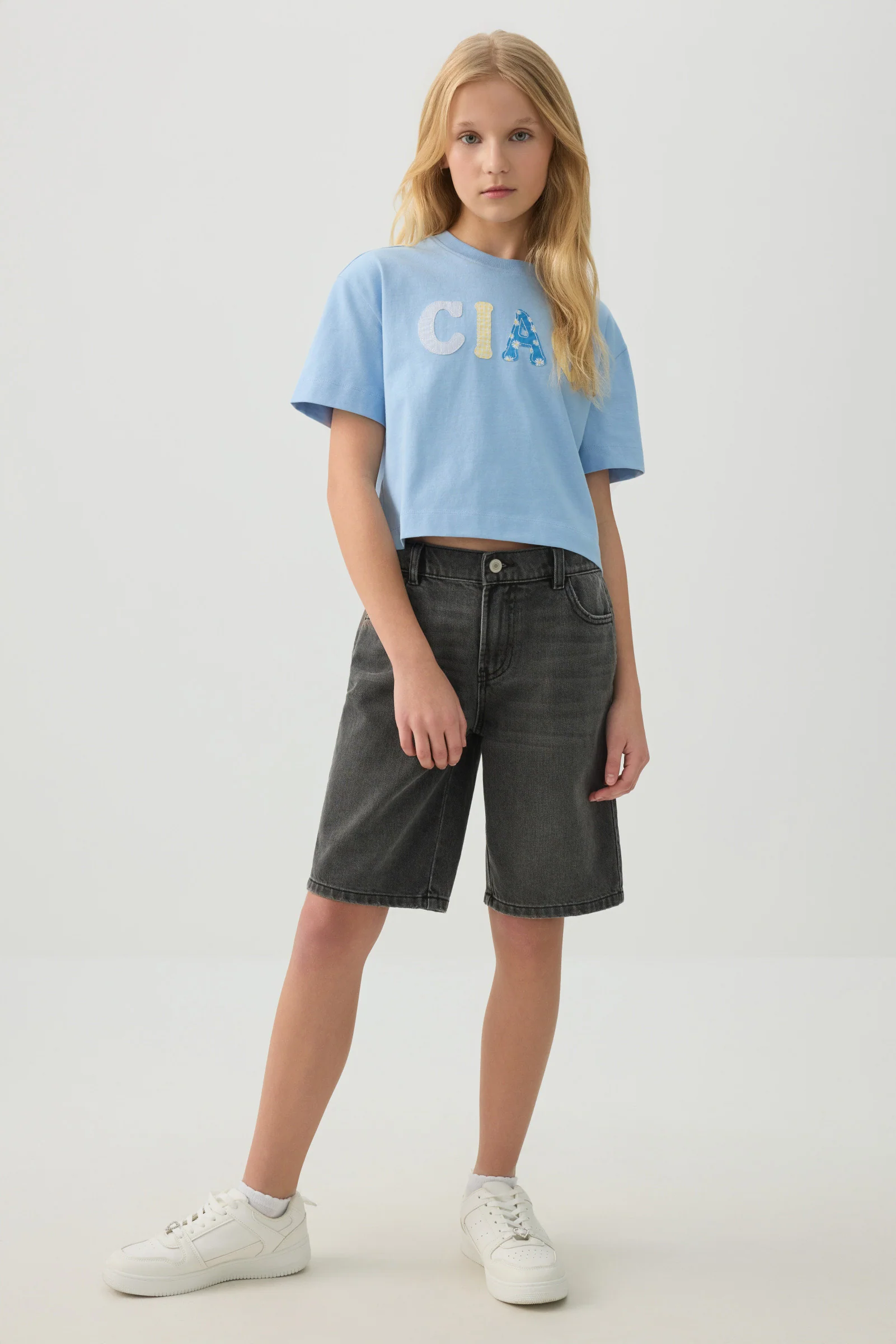 Boxy T-Shirt with Embellishment - Image 3