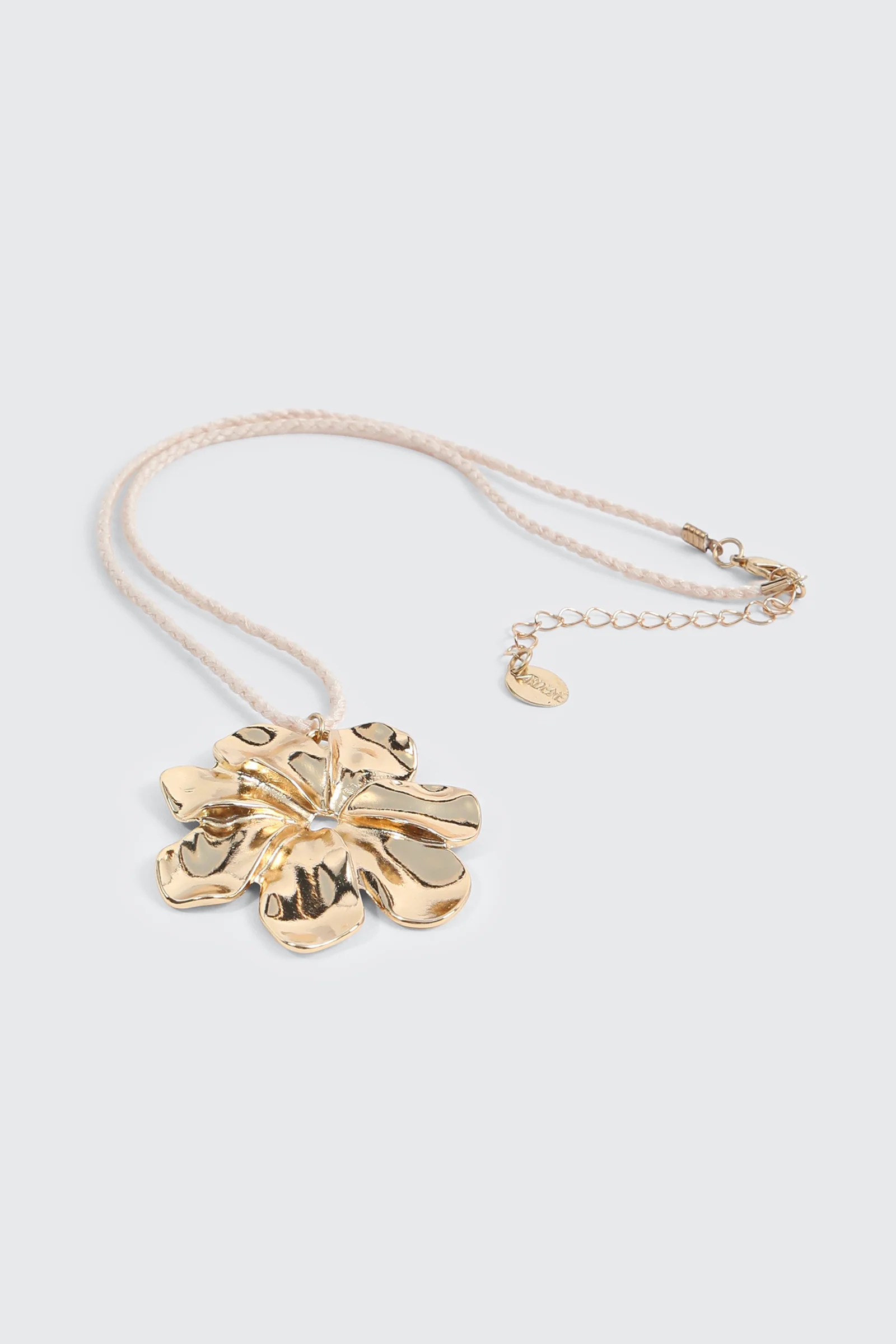 Braided Cord Pendant Necklace - Image 2