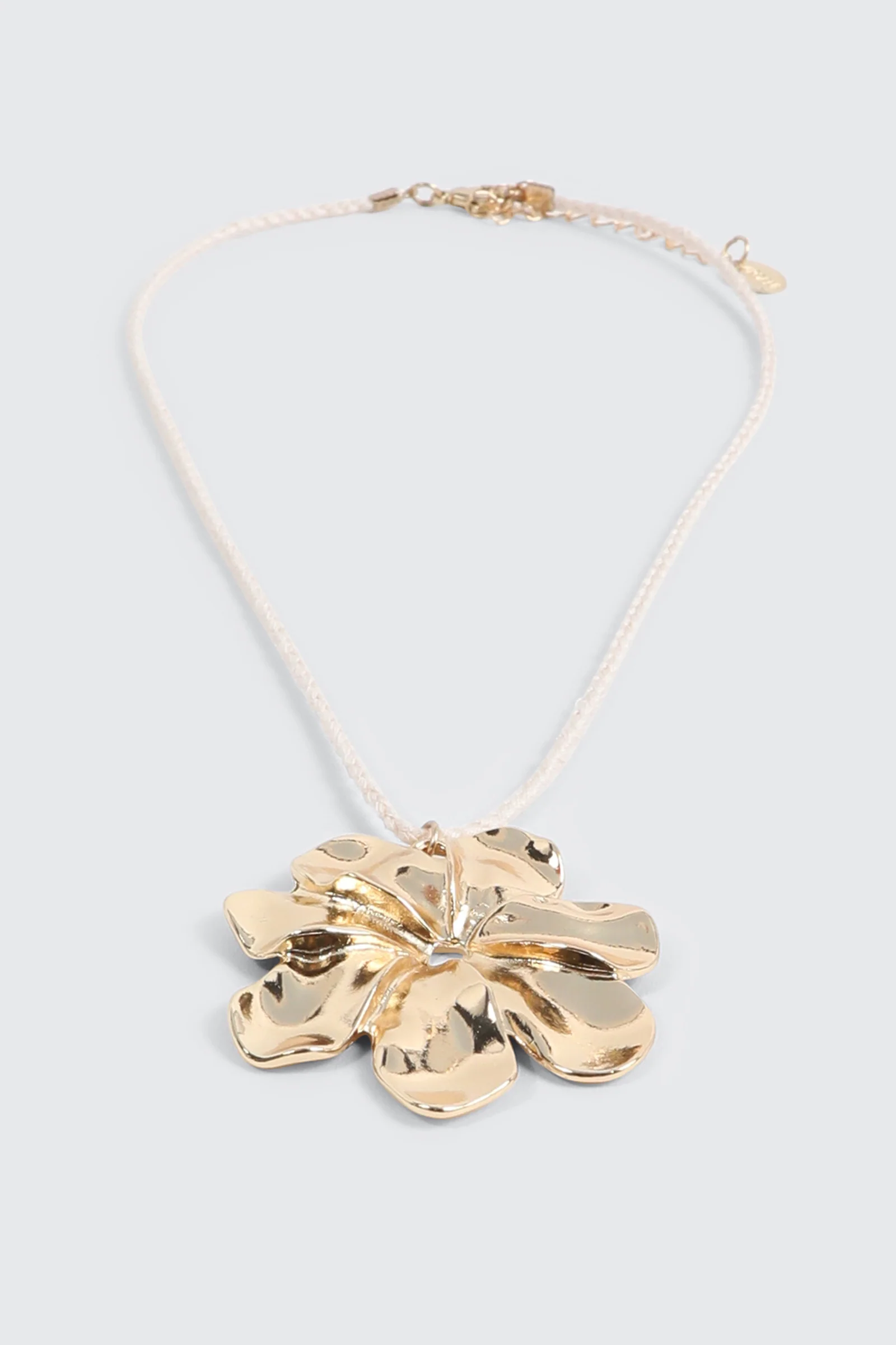Braided Cord Pendant Necklace - Image 3