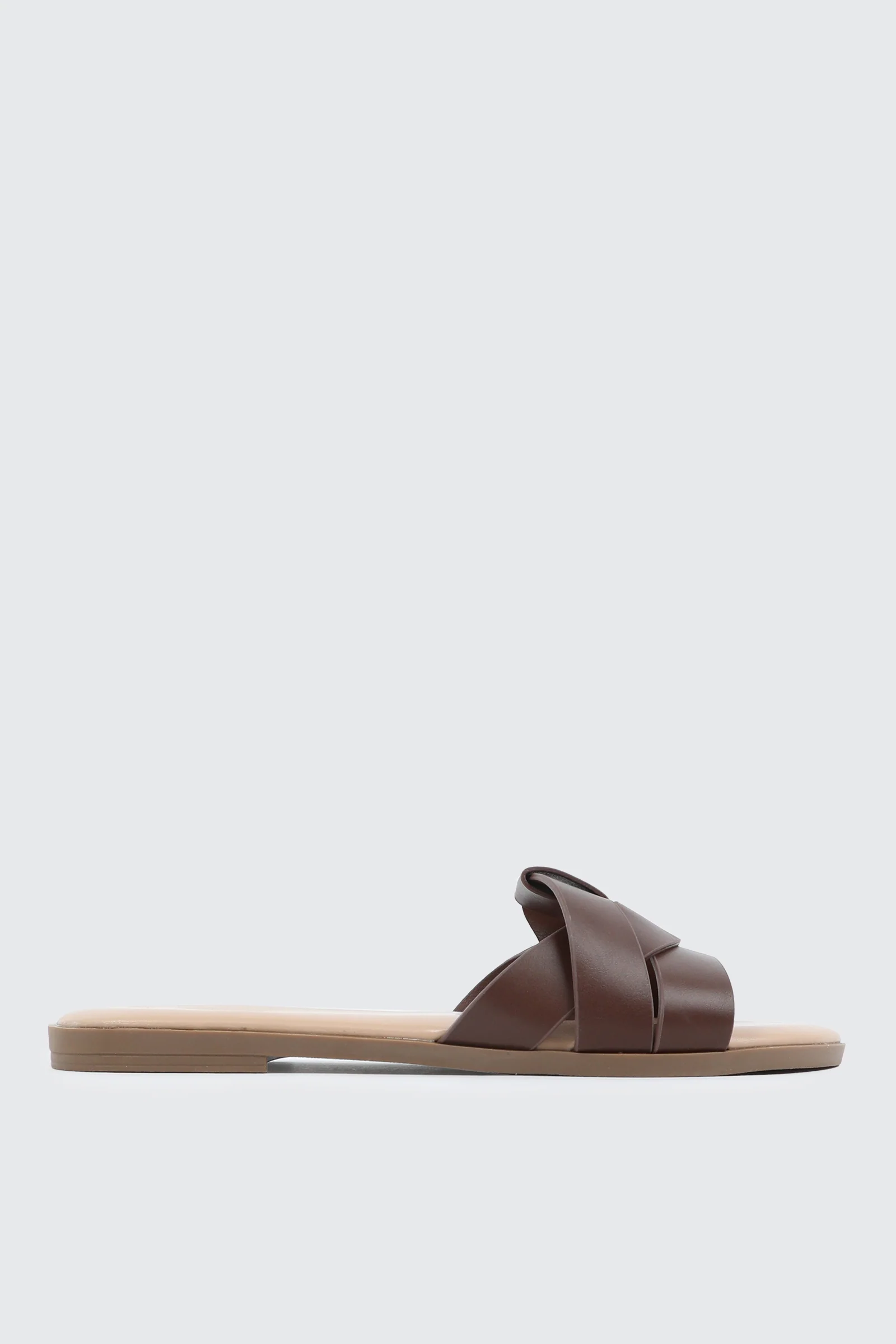 Braided Vamp Flat Sandals
