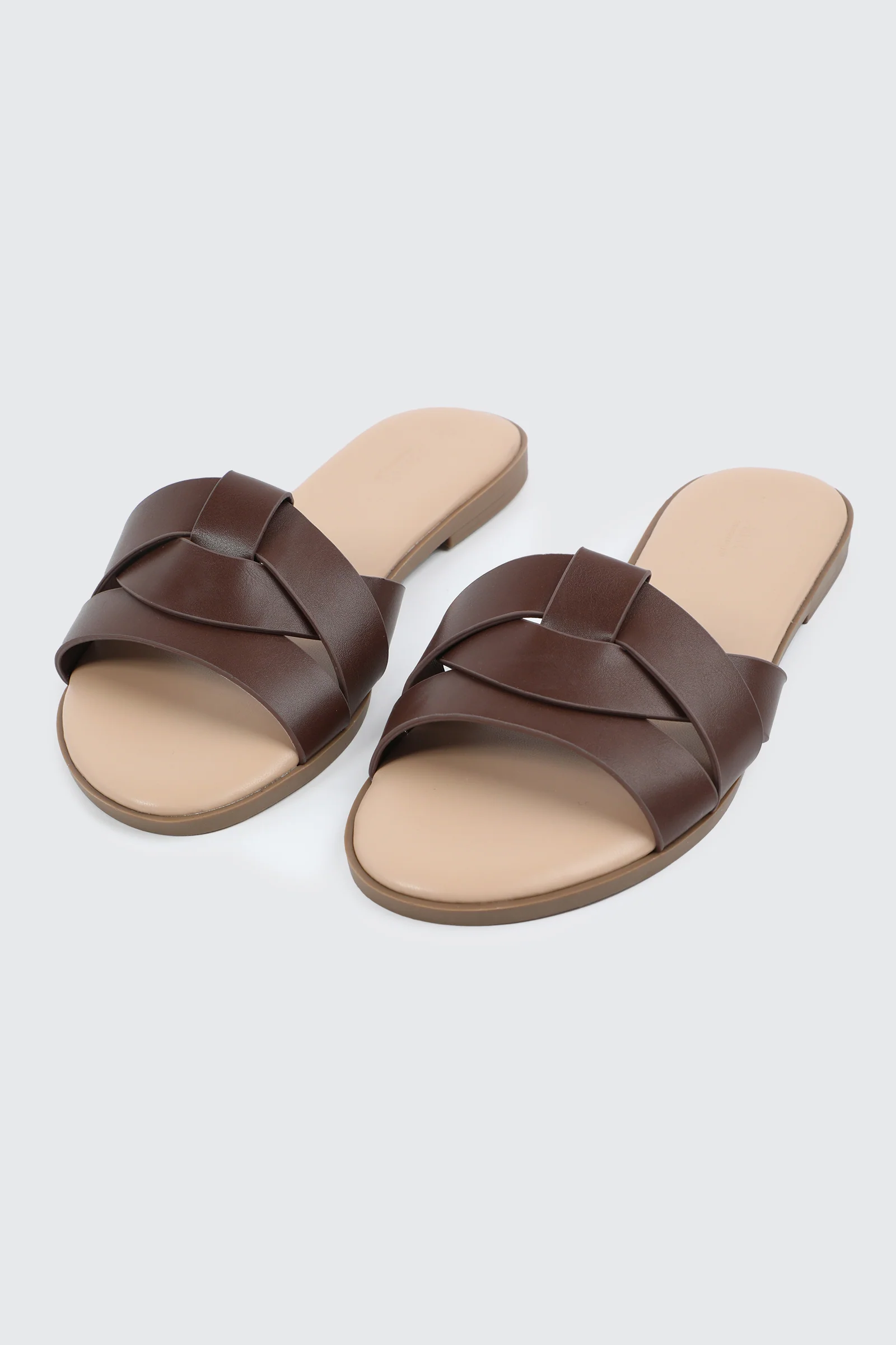 Braided Vamp Flat Sandals - Image 2