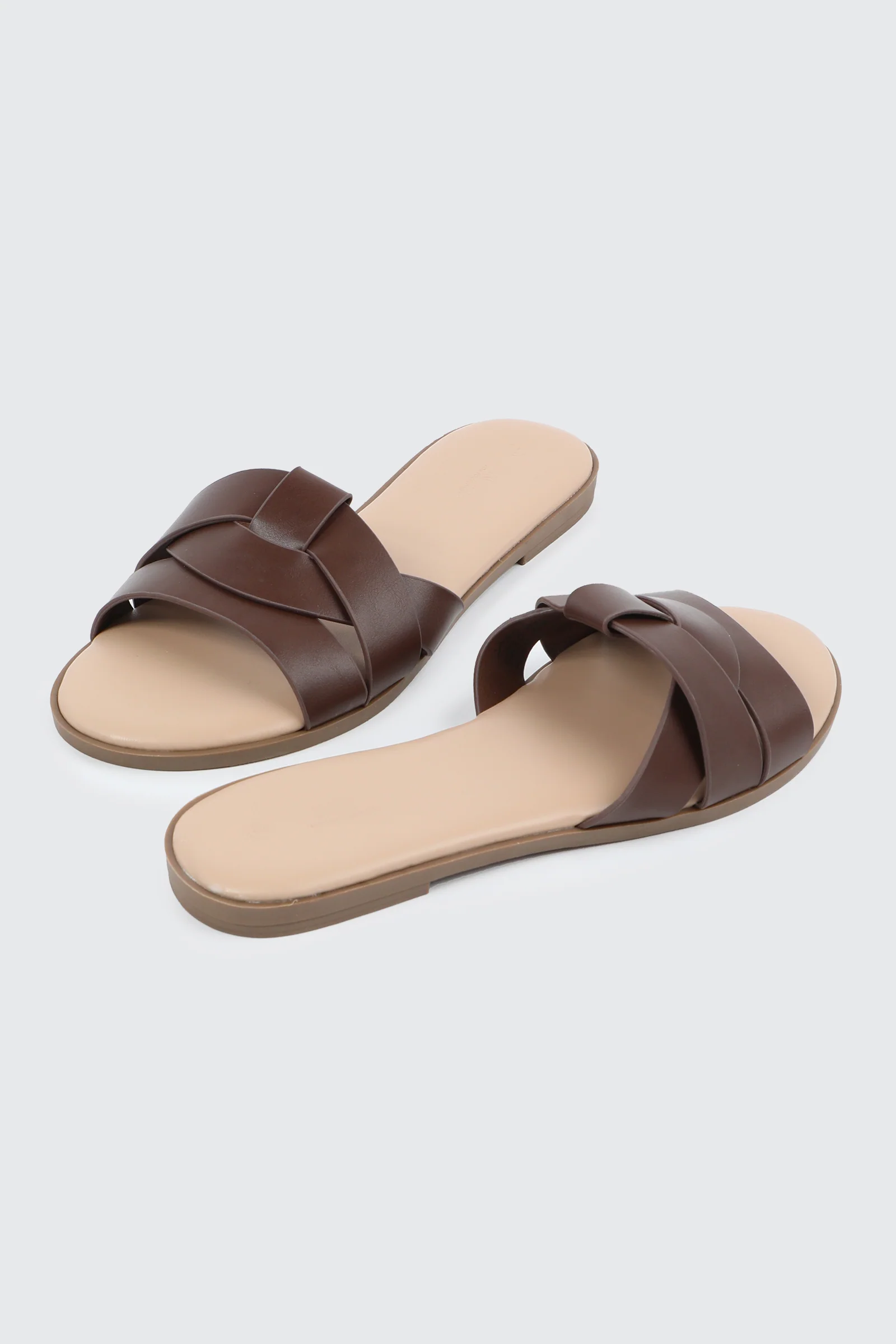 Braided Vamp Flat Sandals - Image 3