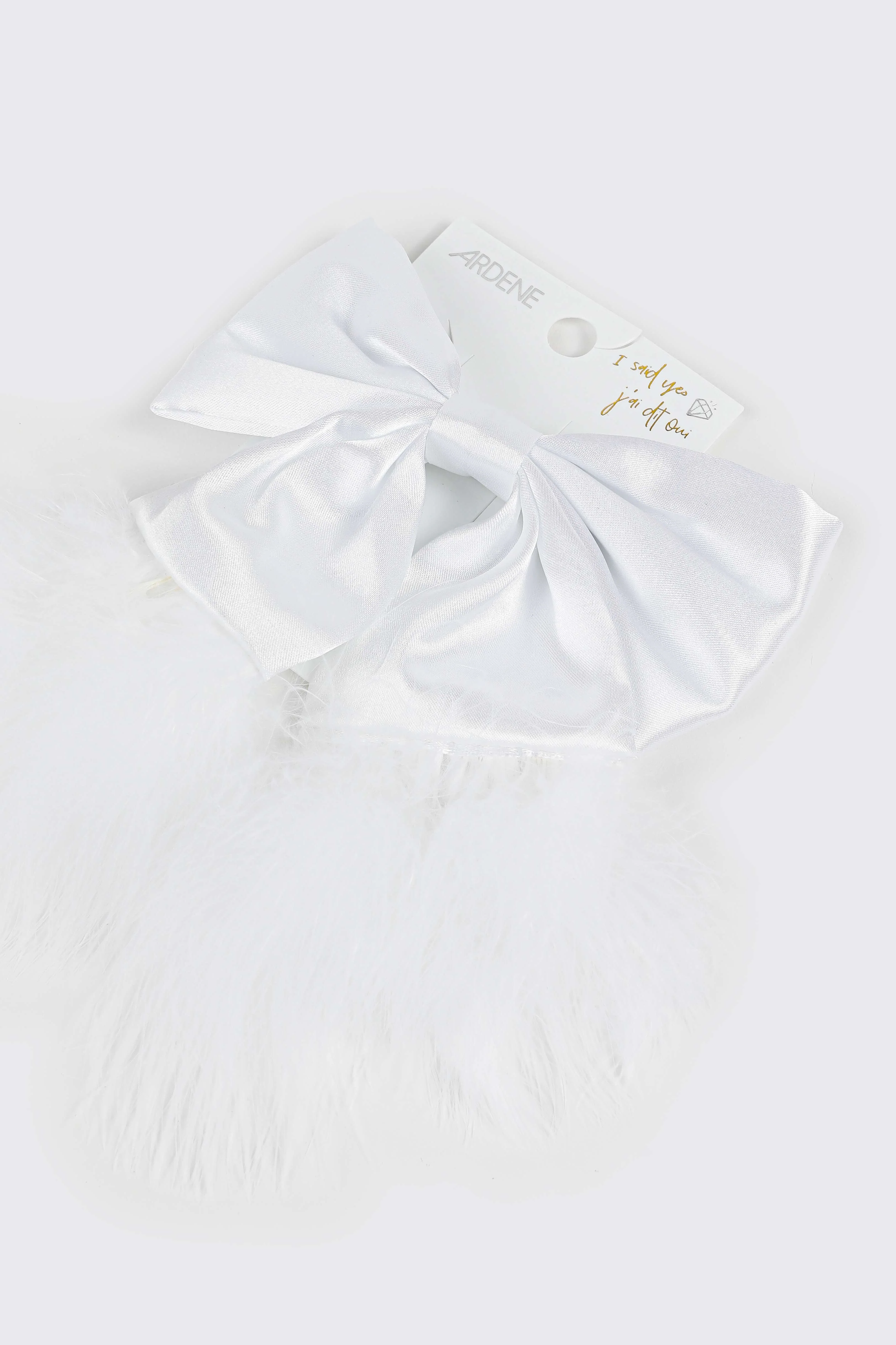 Bridal Satin Hair Bow - Image 2
