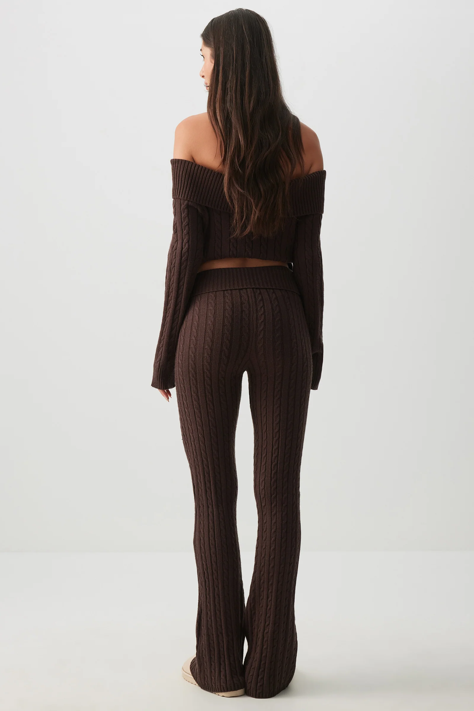 Cable Knit Flare Pants - Image 4