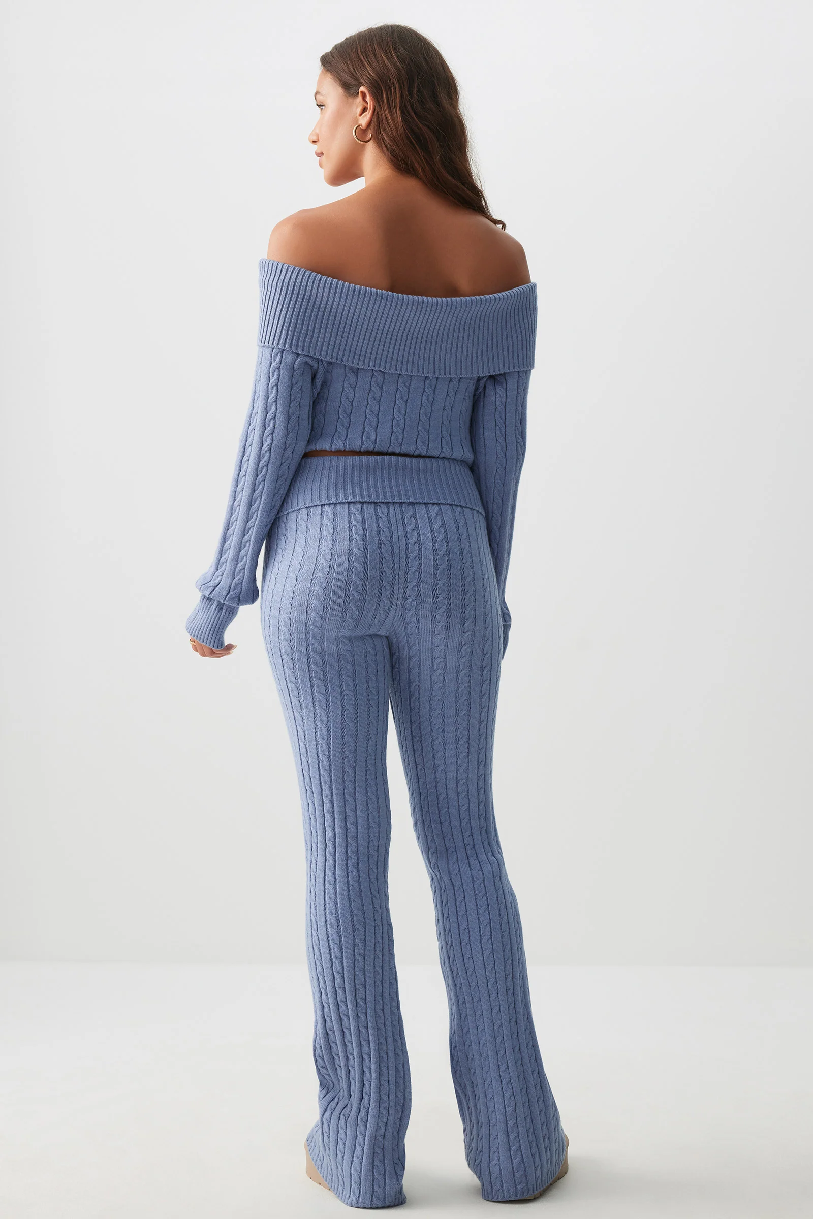 Cable Knit Flare Pants - Image 5