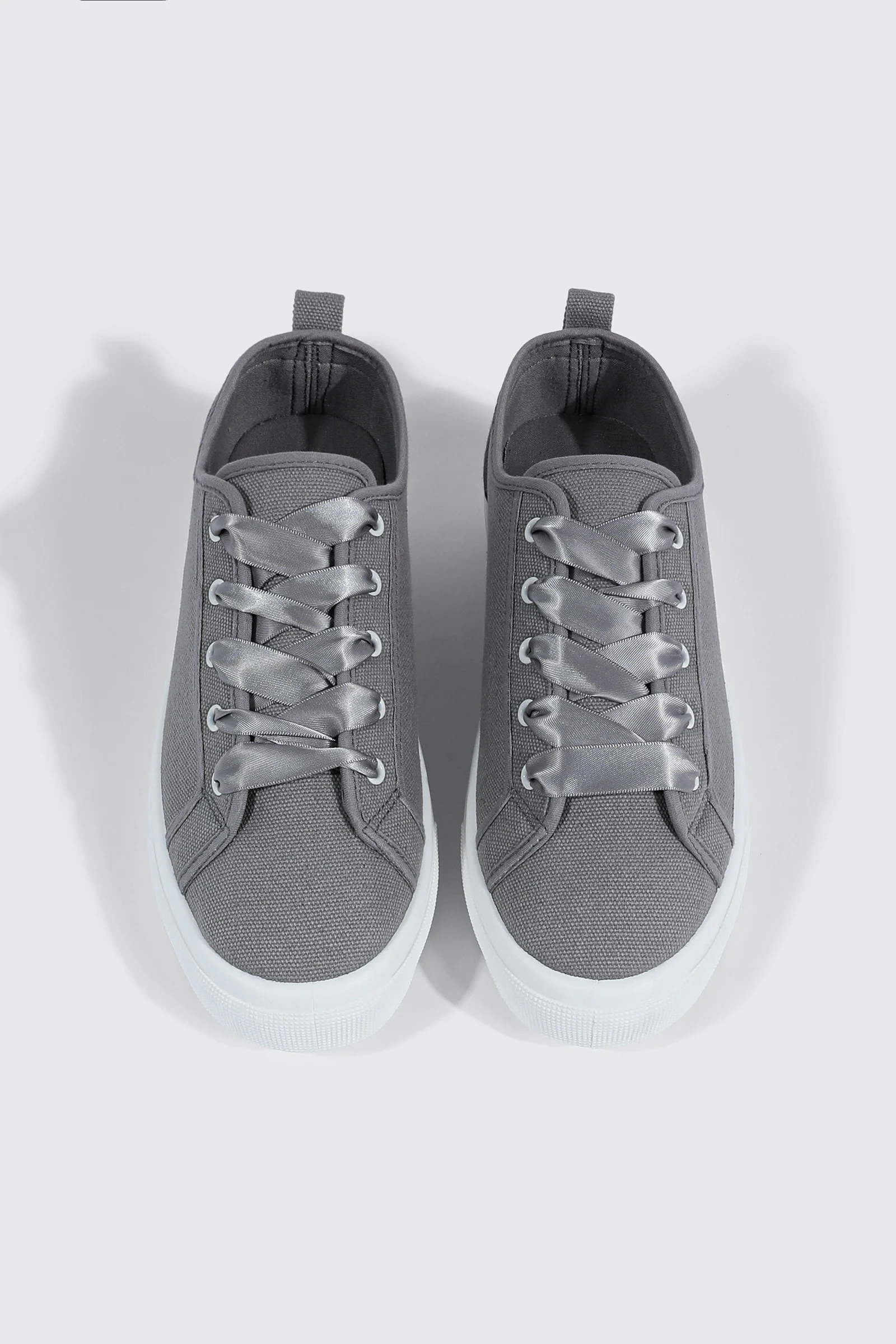 Canvas Lace Up Sneakers - Image 4